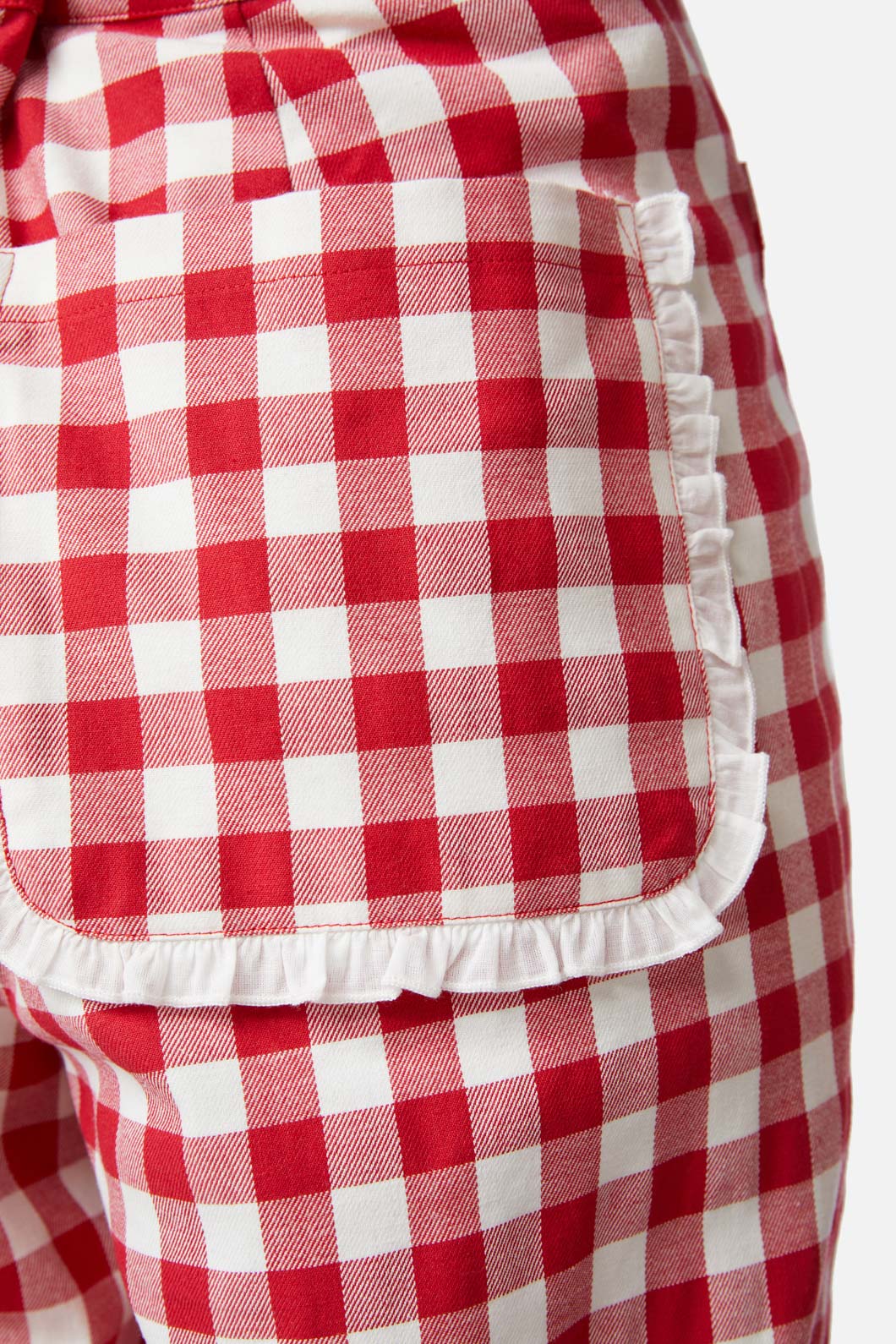 Dangerfield - Jam Gingham Wide Leg Pant - red