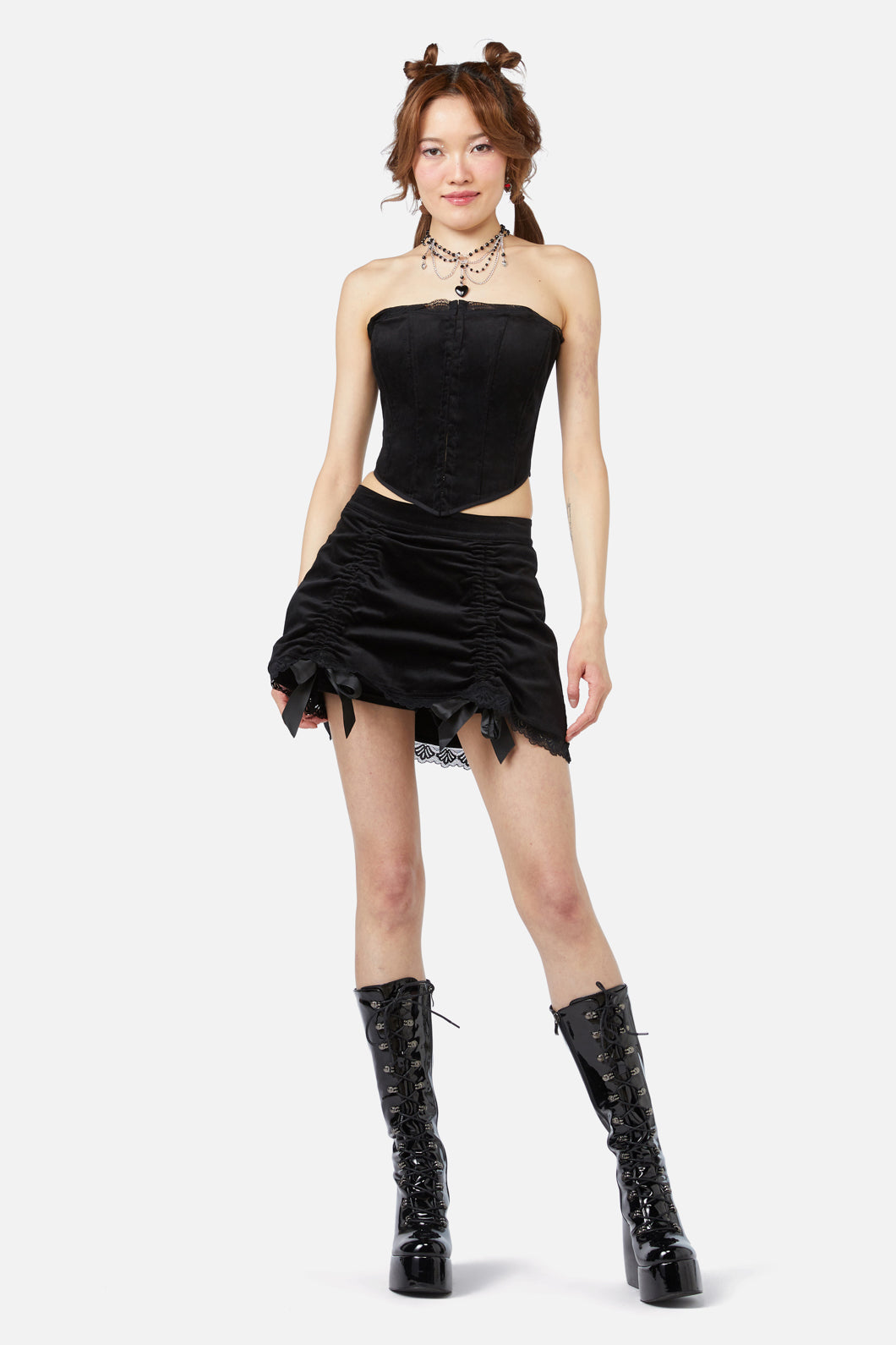 Dangerfield - Keepsake Velvet Corset - black