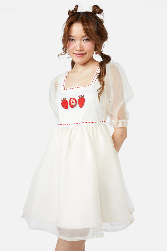 Dangerfield - Alfresco Babydoll Dress - cream