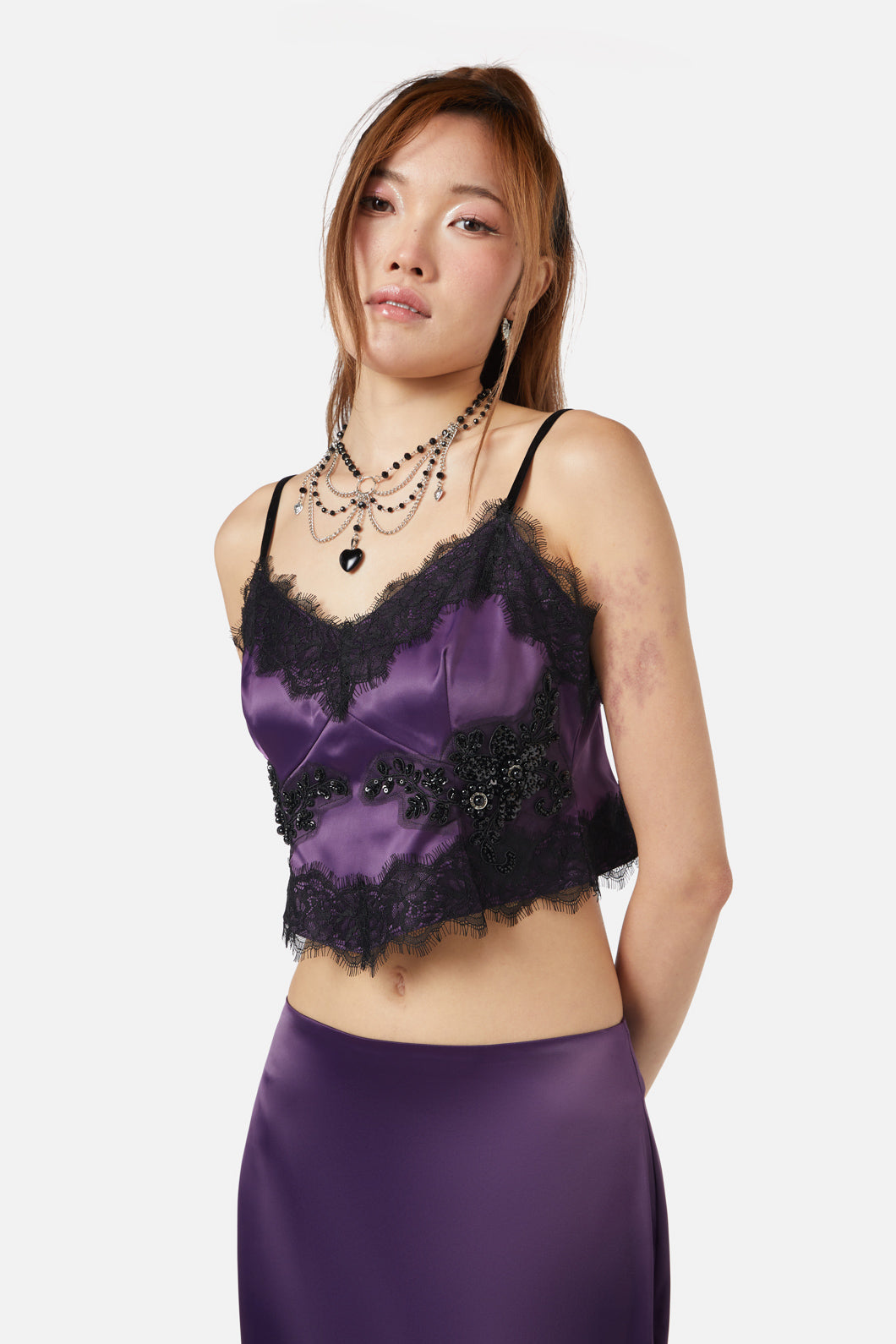Dangerfield - Keepsake Satin Bodice - purple