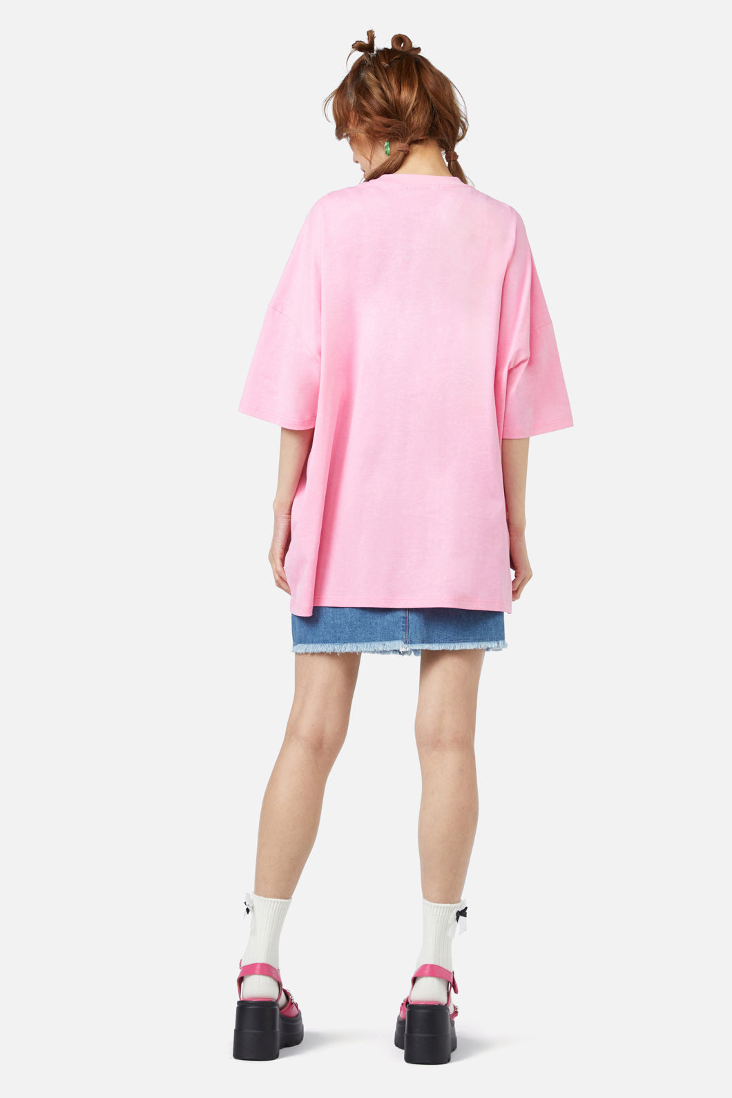 Dangerfield - Rainbow Froggy Os Tee - pink