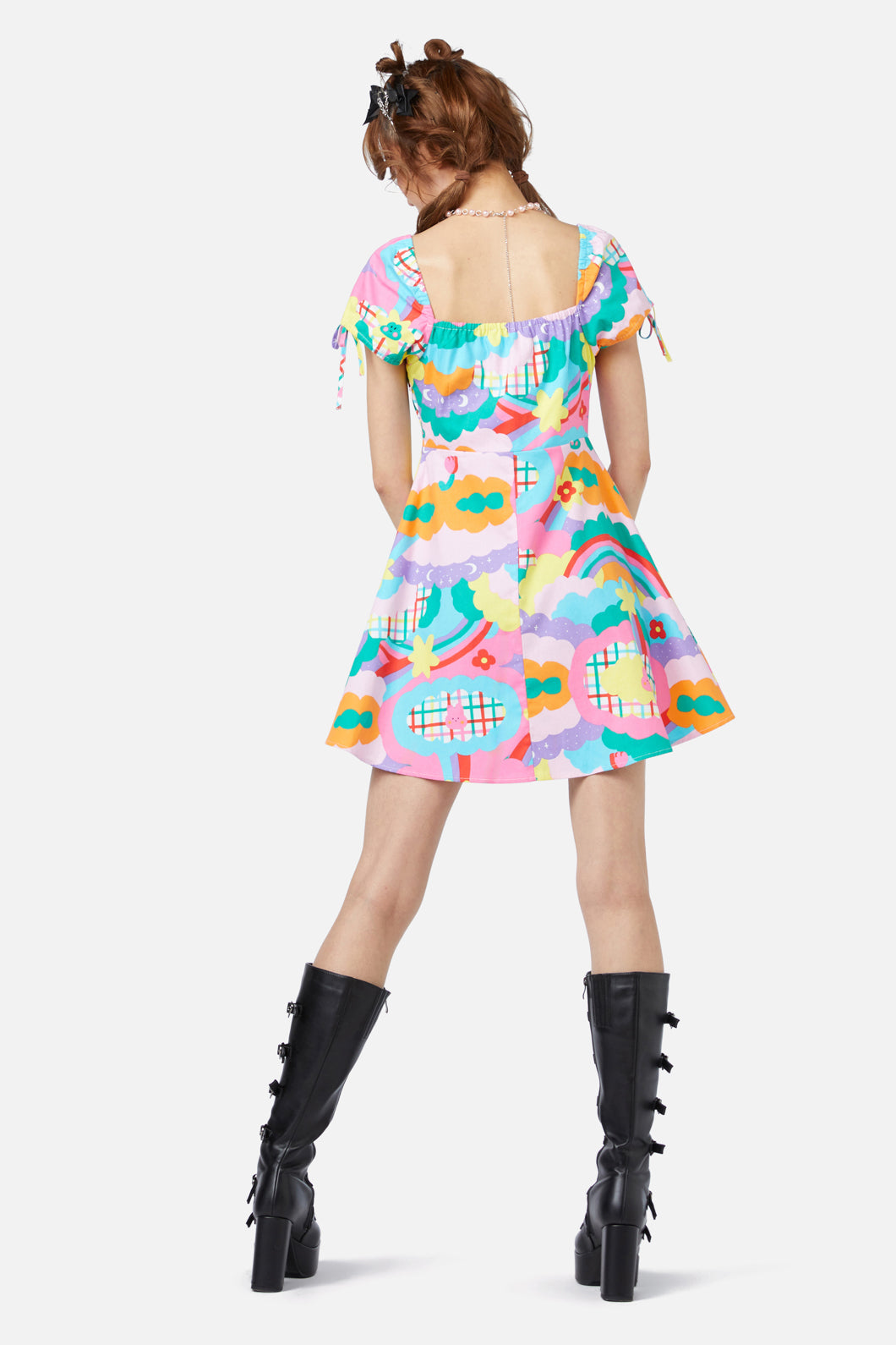 Dangerfield - Idolize Babydoll Dress - rainbow