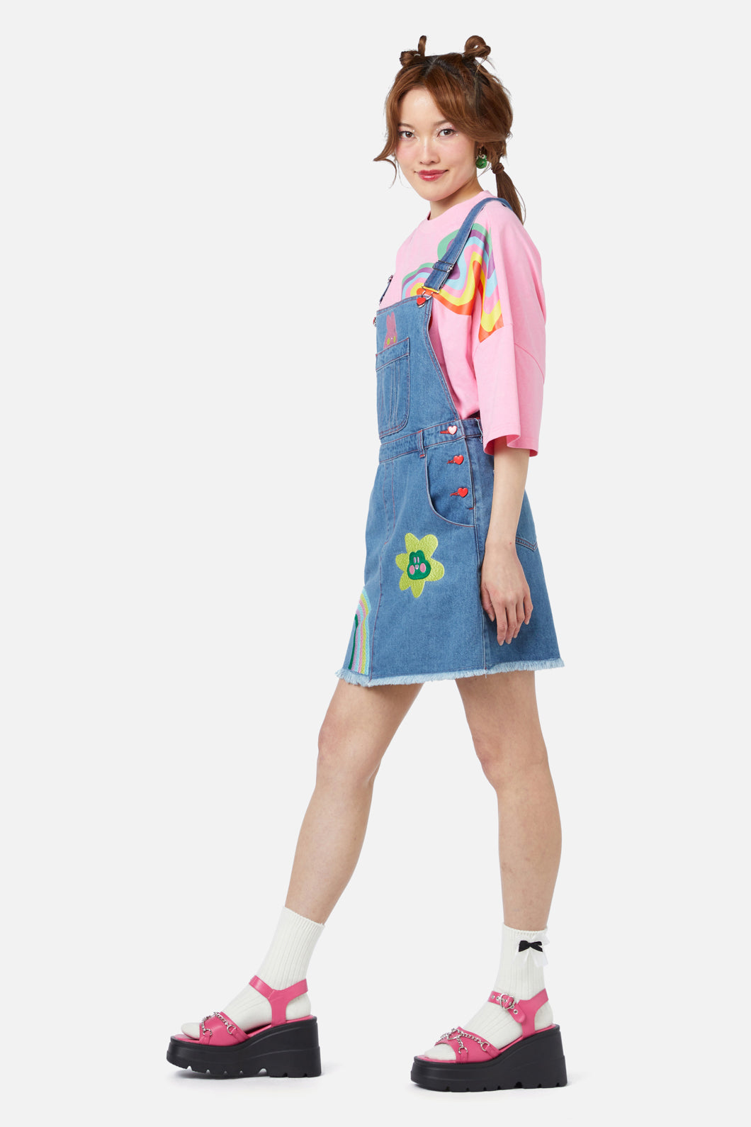 Dangerfield - Electric Patch Pinny - blue