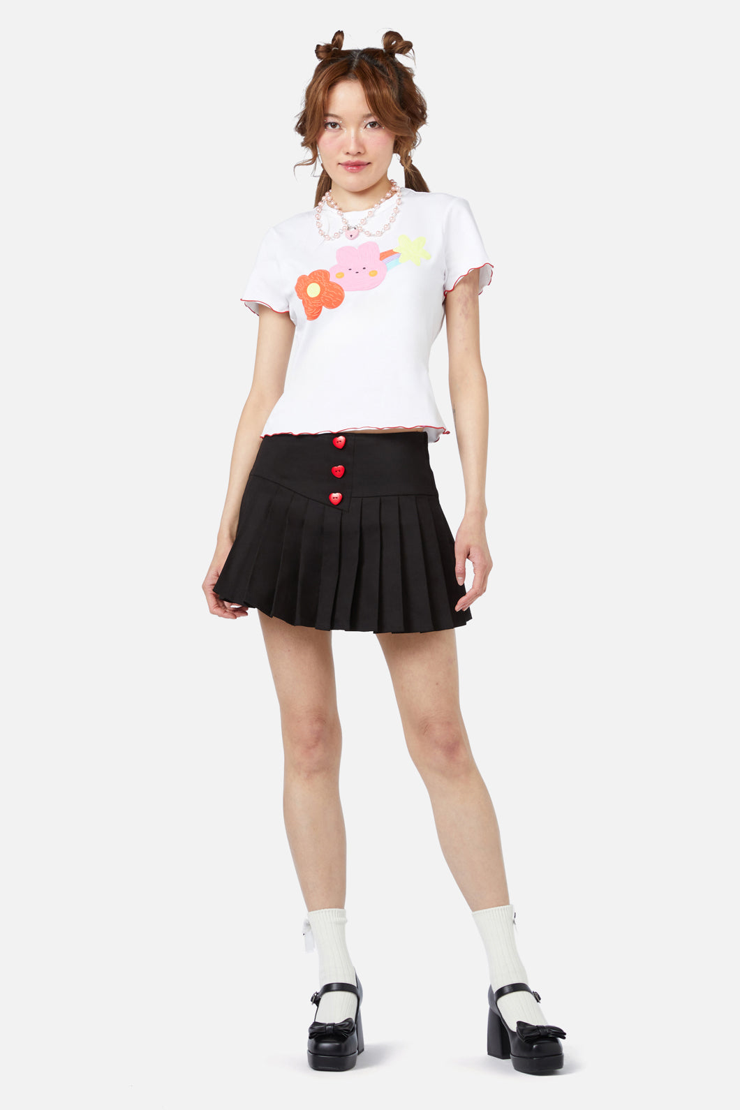 Dangerfield - Electric Bunny Tee - white