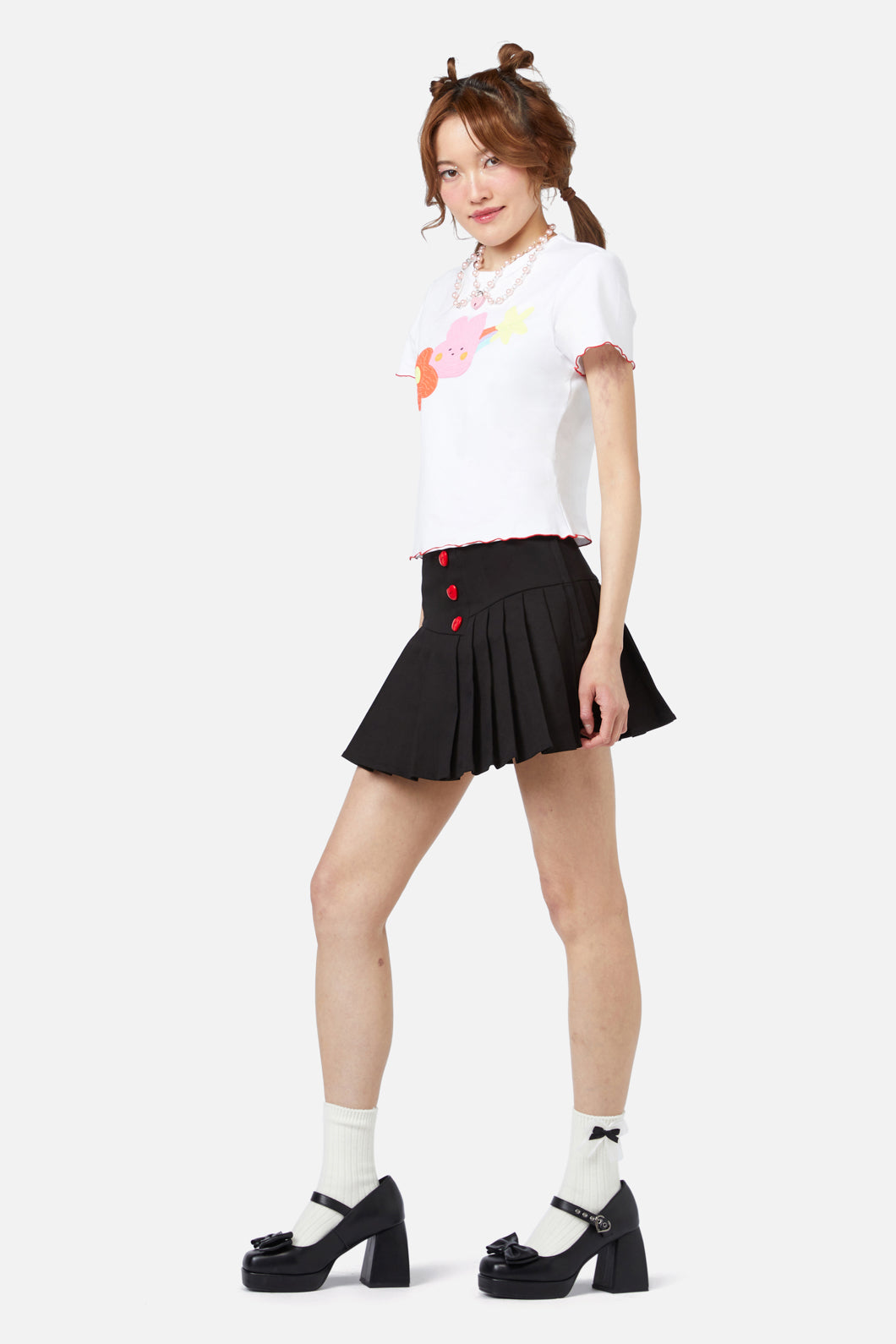 Dangerfield - Electric Bunny Tee - white