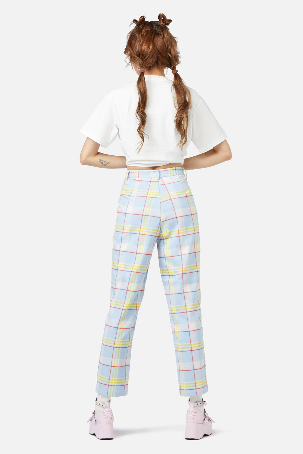 Dangerfield - Silly Goose Tartan Pant - blue