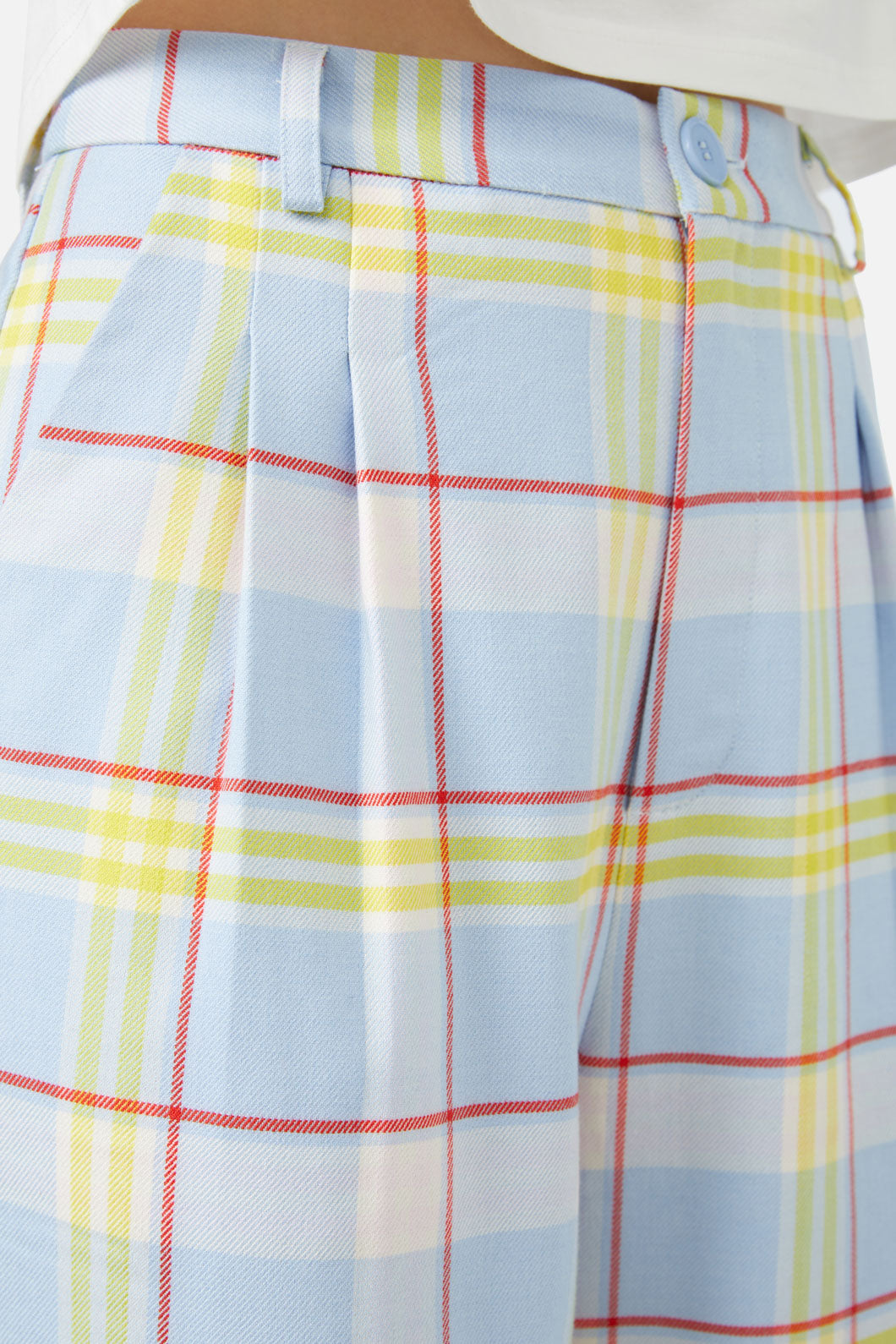 Dangerfield - Silly Goose Tartan Pant - blue