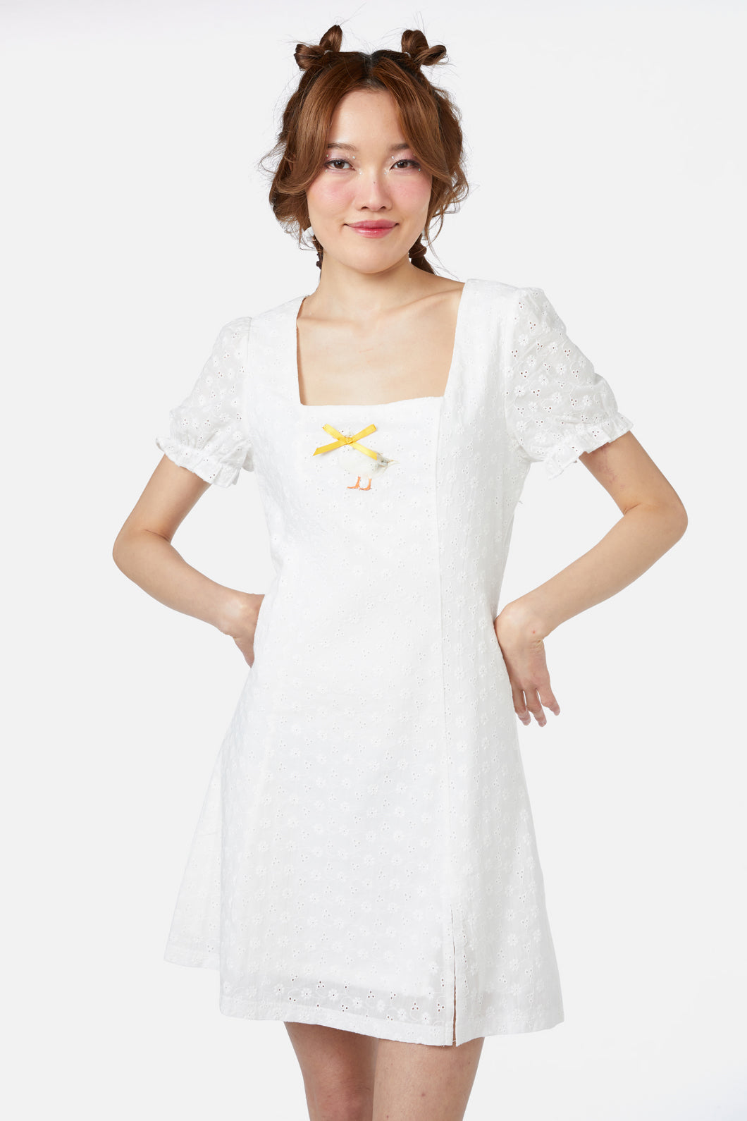 Dangerfield - Sweetie Pie Mini Dress - white