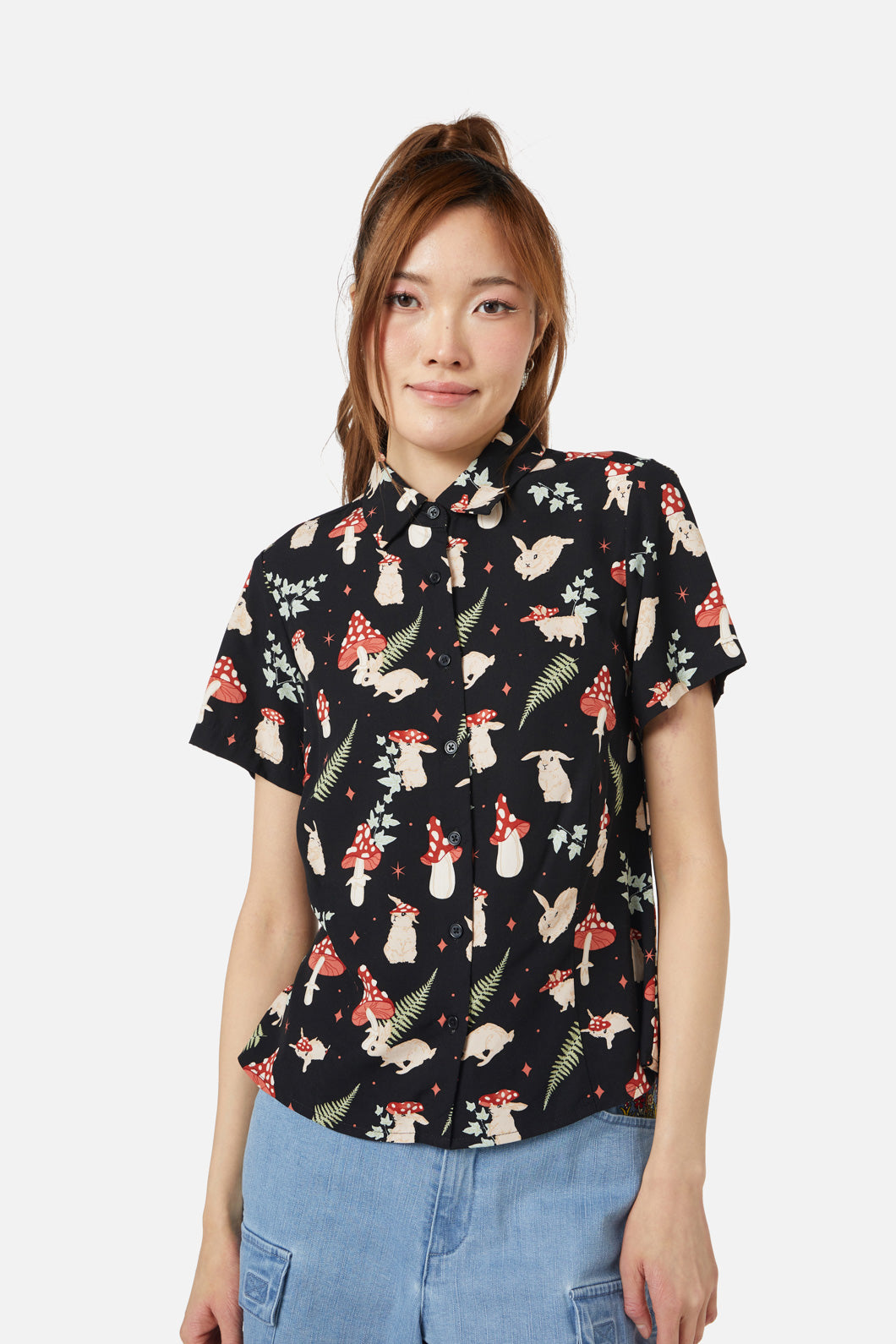 Dangerfield - Harmony Printed Blouse - black