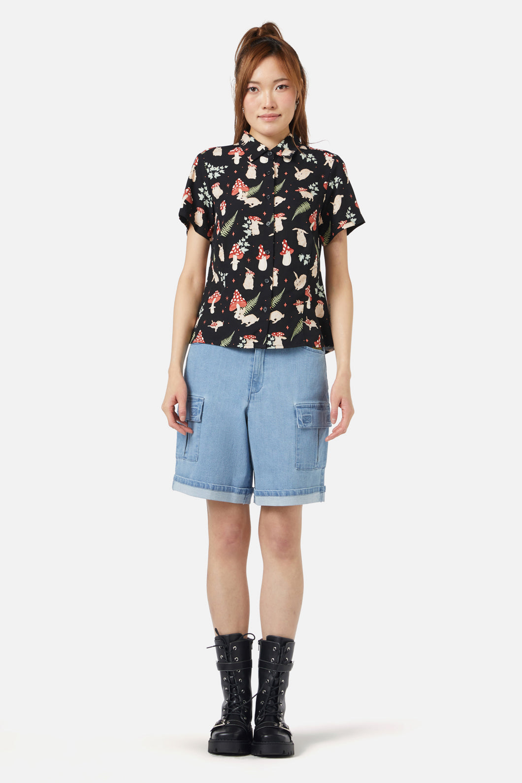 Dangerfield - Harmony Printed Blouse - black