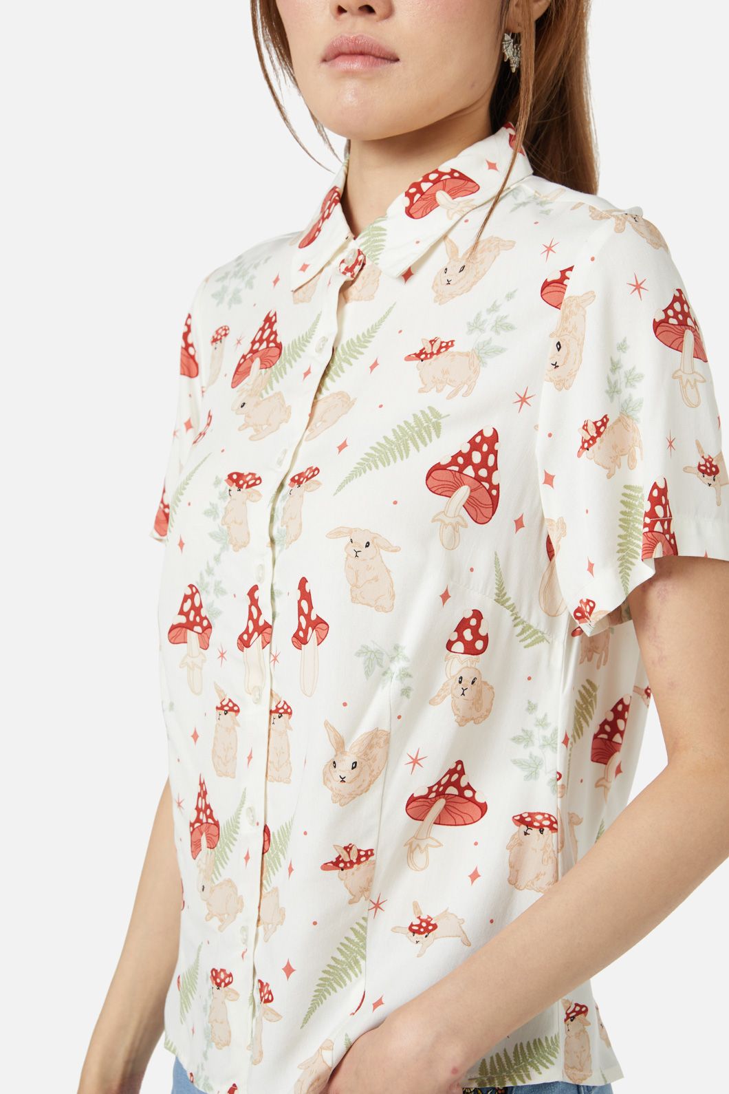 Dangerfield - Harmony Printed Blouse - cream