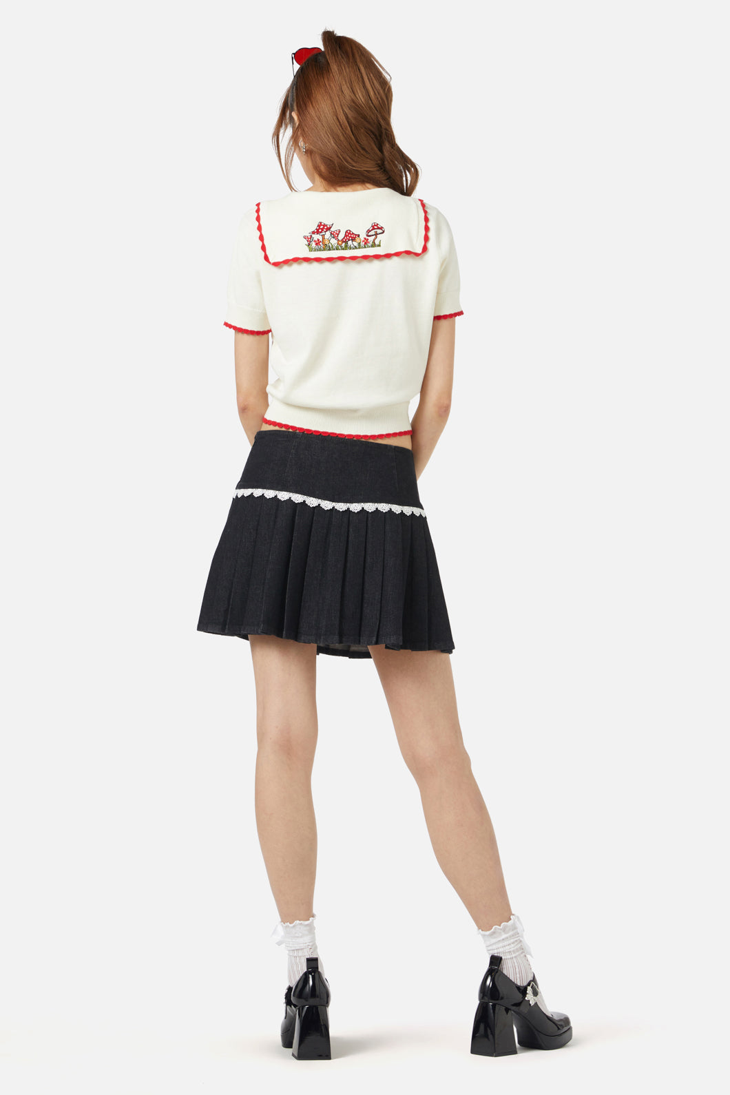 Dangerfield - Field Shroom Knit Top - cream