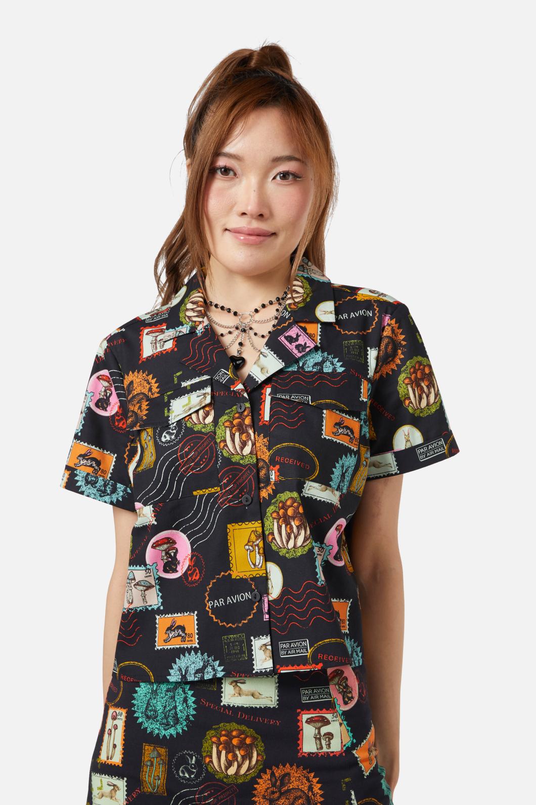 Dangerfield - Old Postal Printed Blouse - multi