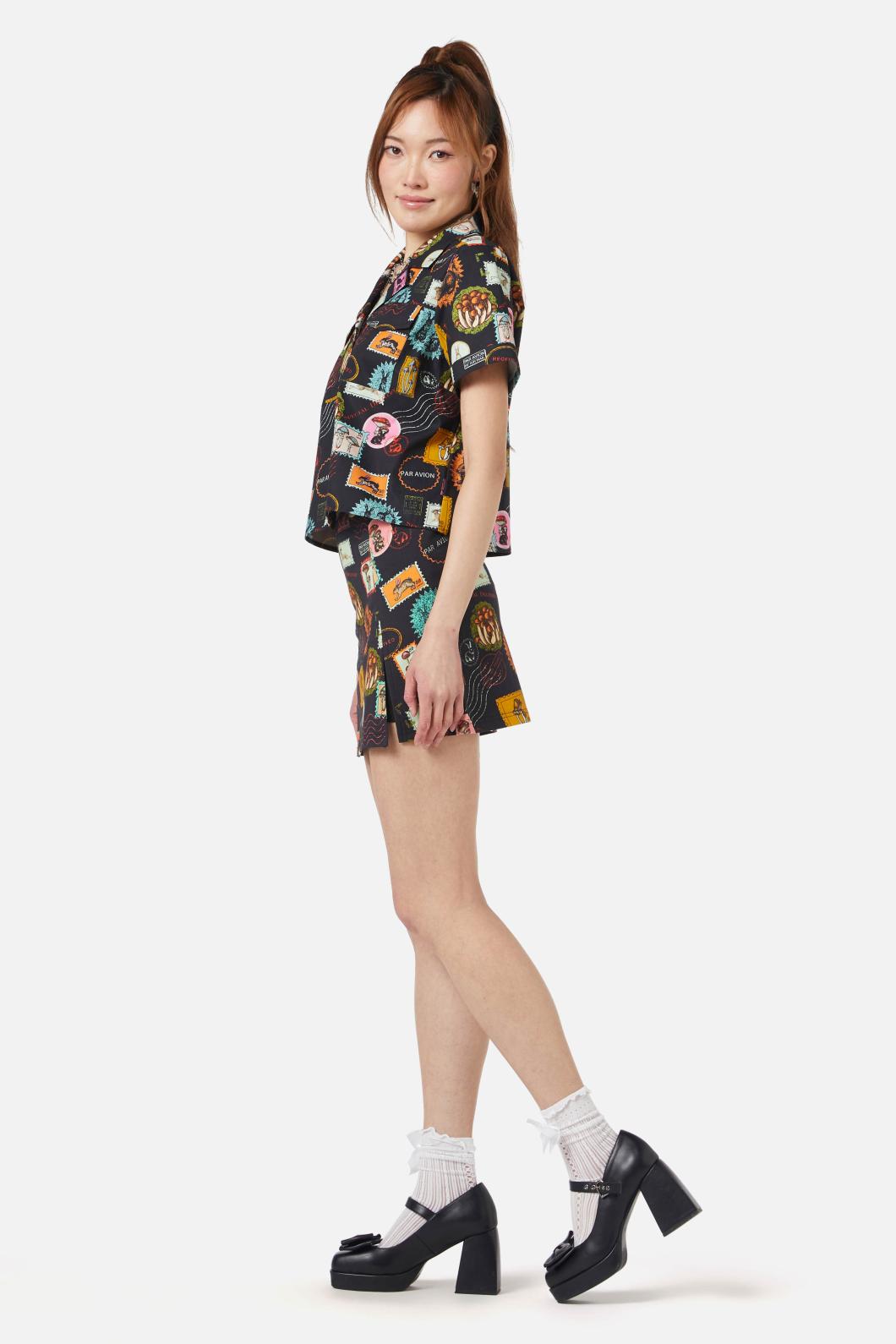 Dangerfield - Old Postal Printed Blouse - multi