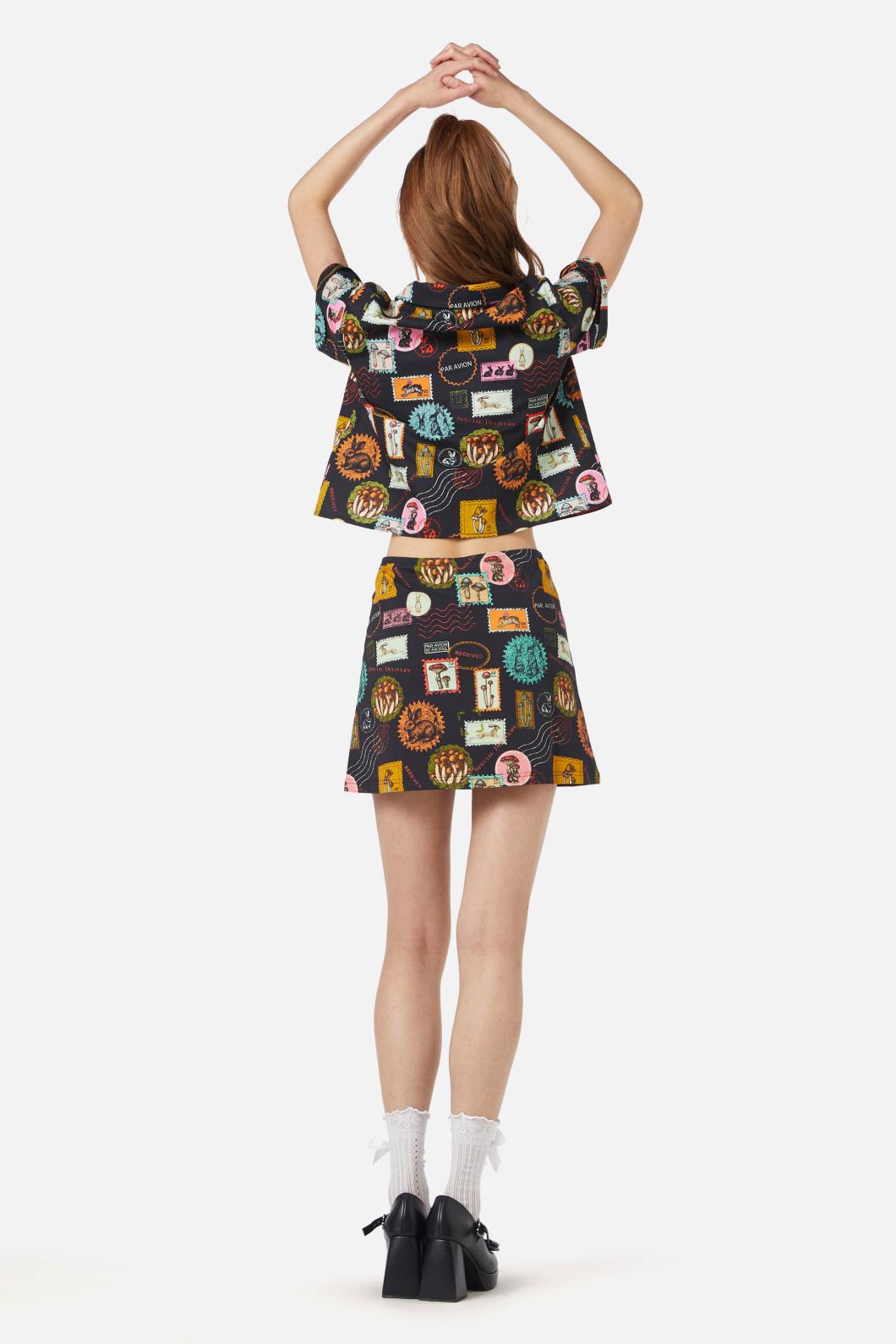 Dangerfield - Old Postal Printed Blouse - multi