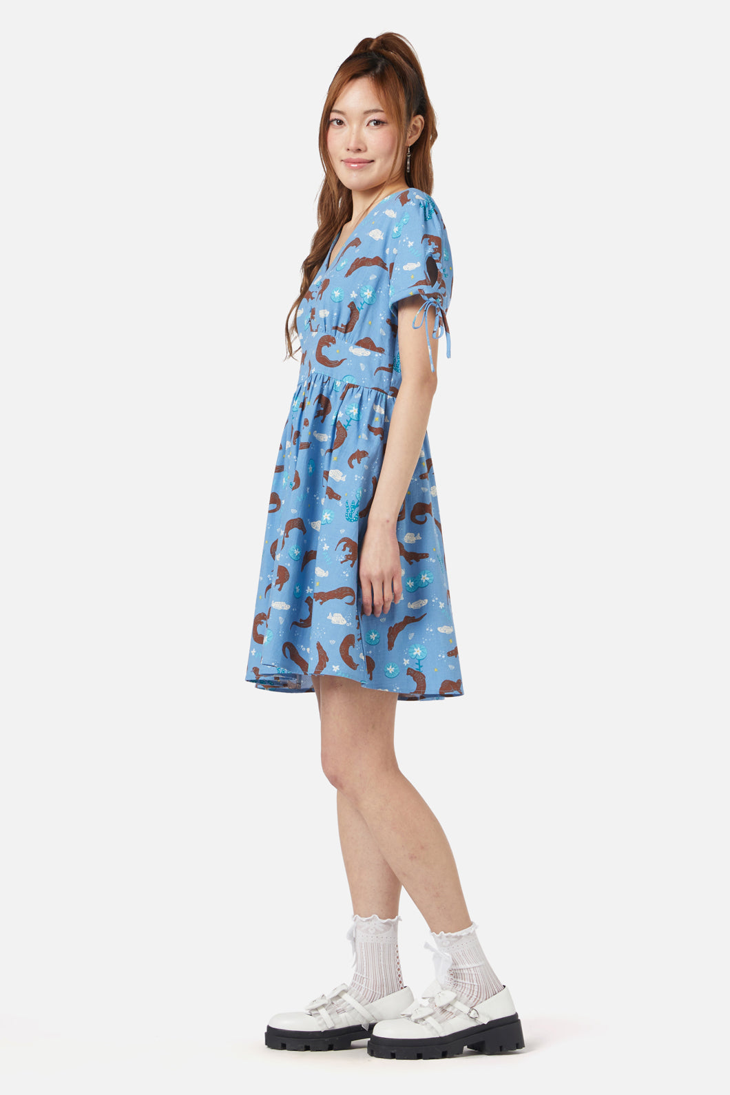 Dangerfield - Otterly Adorable Dress - blue