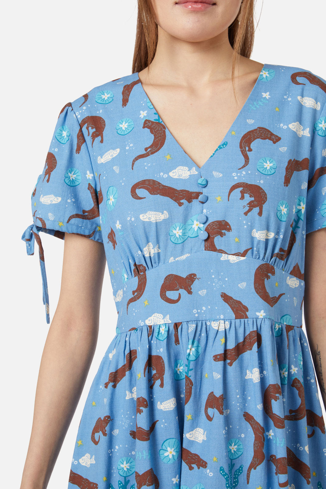 Dangerfield - Otterly Adorable Dress - blue