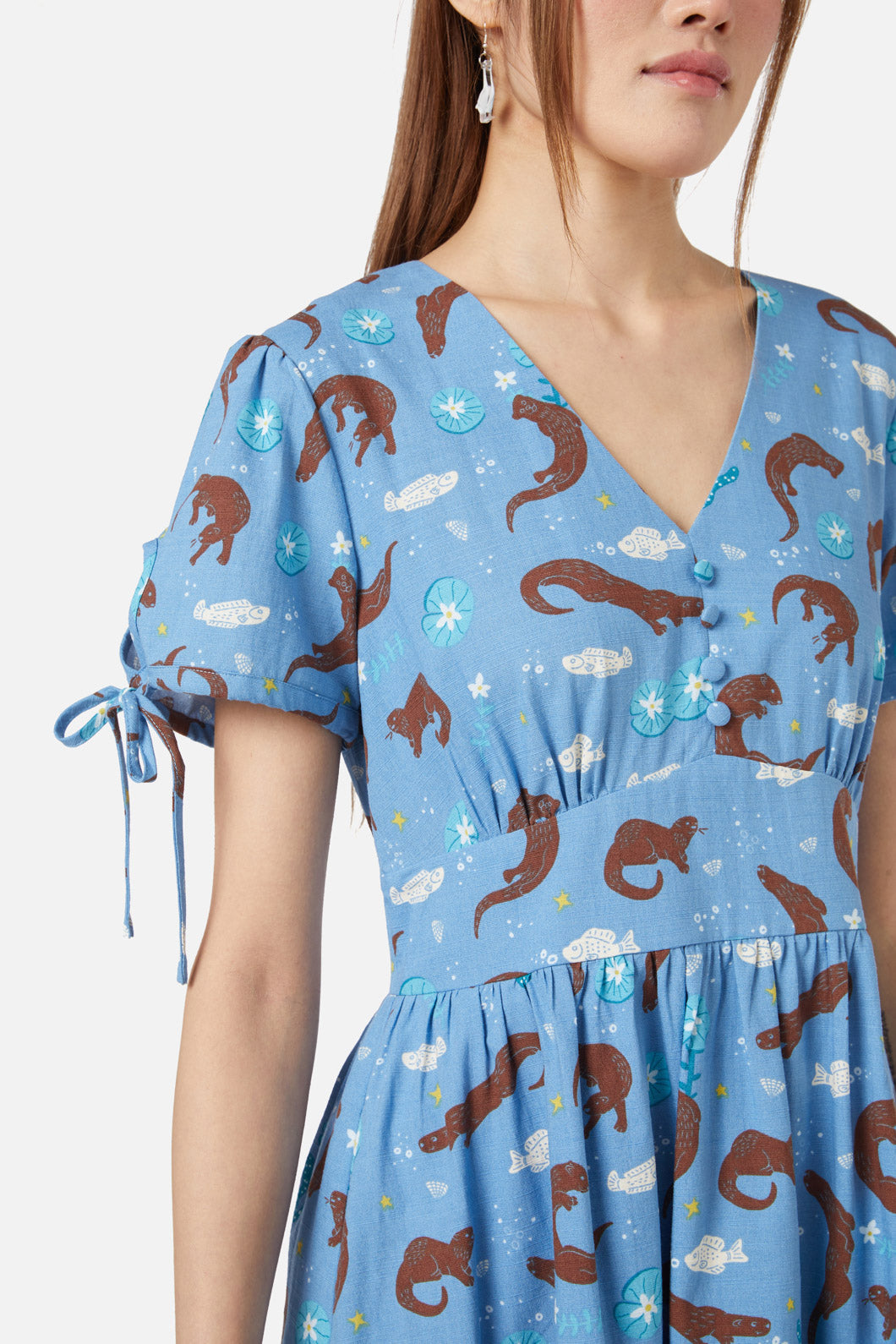 Dangerfield - Otterly Adorable Dress - blue