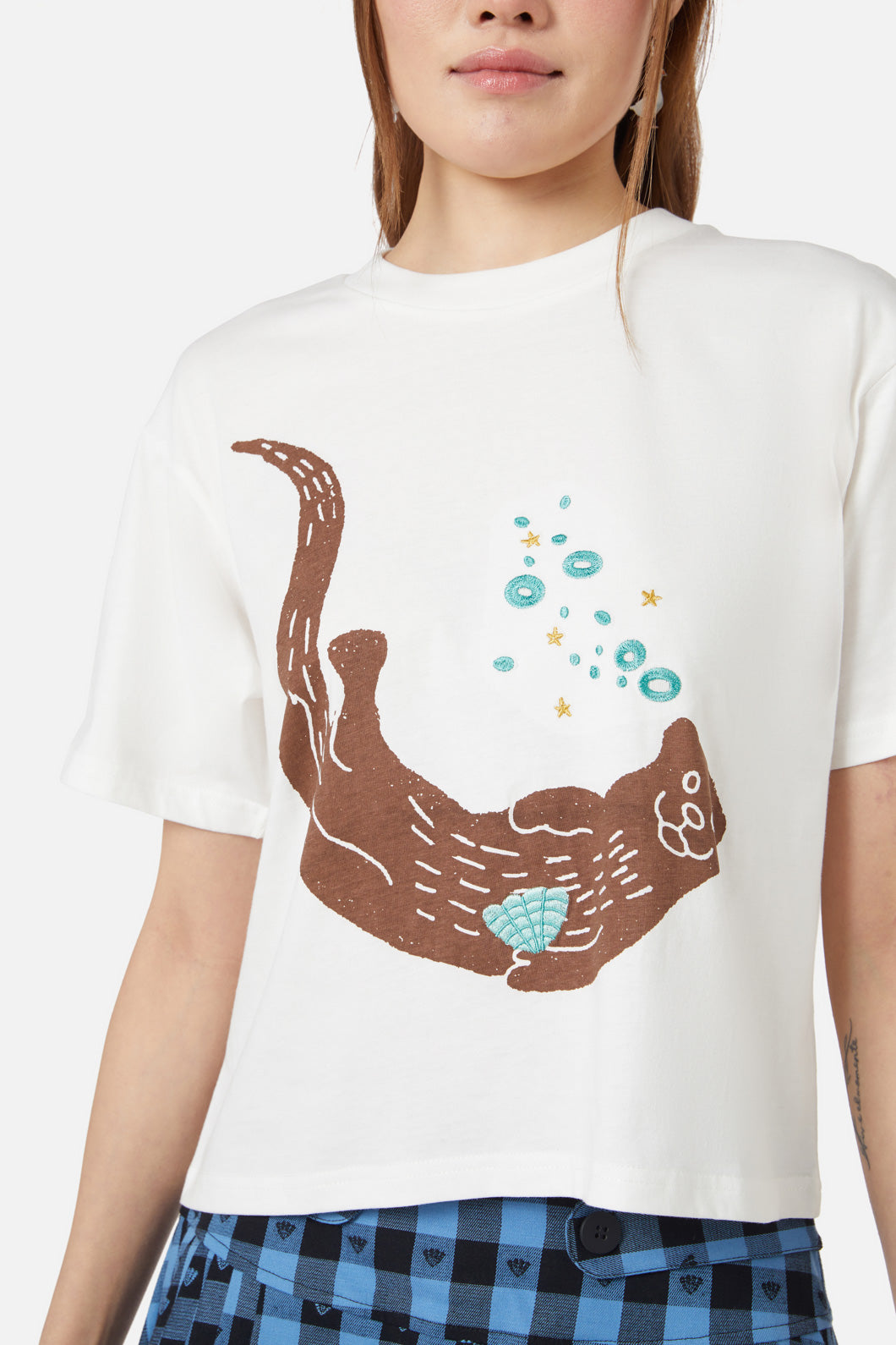 Dangerfield - Otterly Adorable Tee - cream