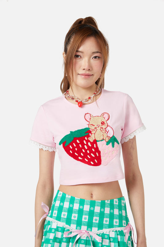 Dangerfield - Ohmeohmy Crop Tee - pink