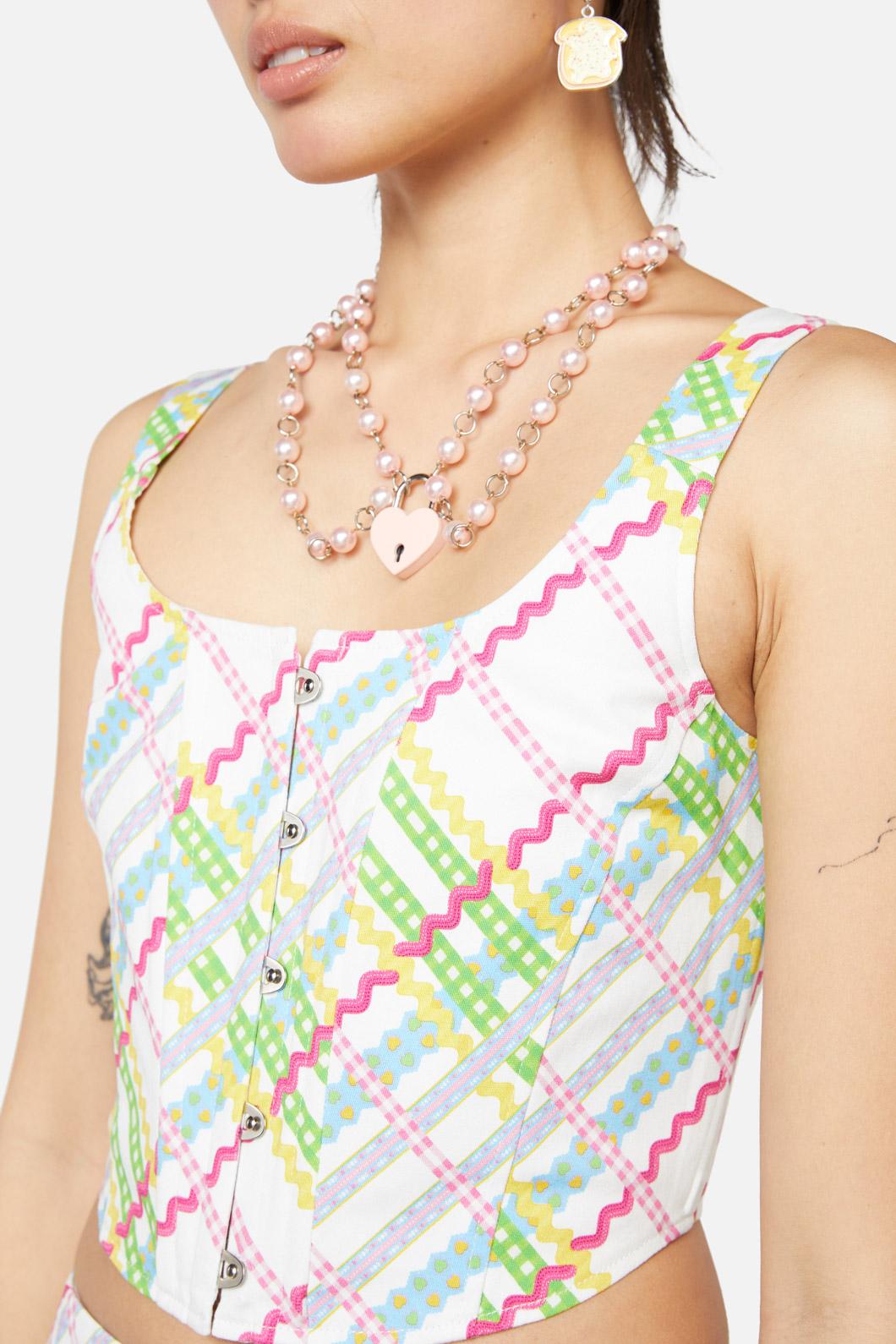 Dangerfield - Fairybread Anthem Print Corset - multi