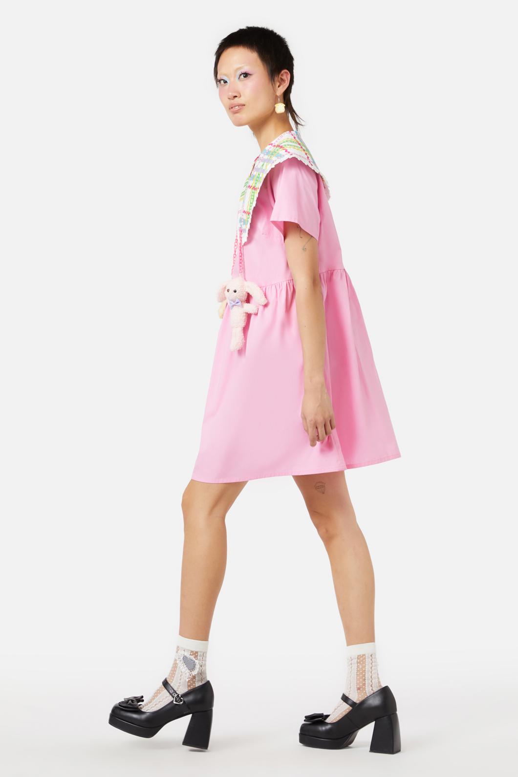 Dangerfield - Fairybread Anthem Babydoll Dress - white