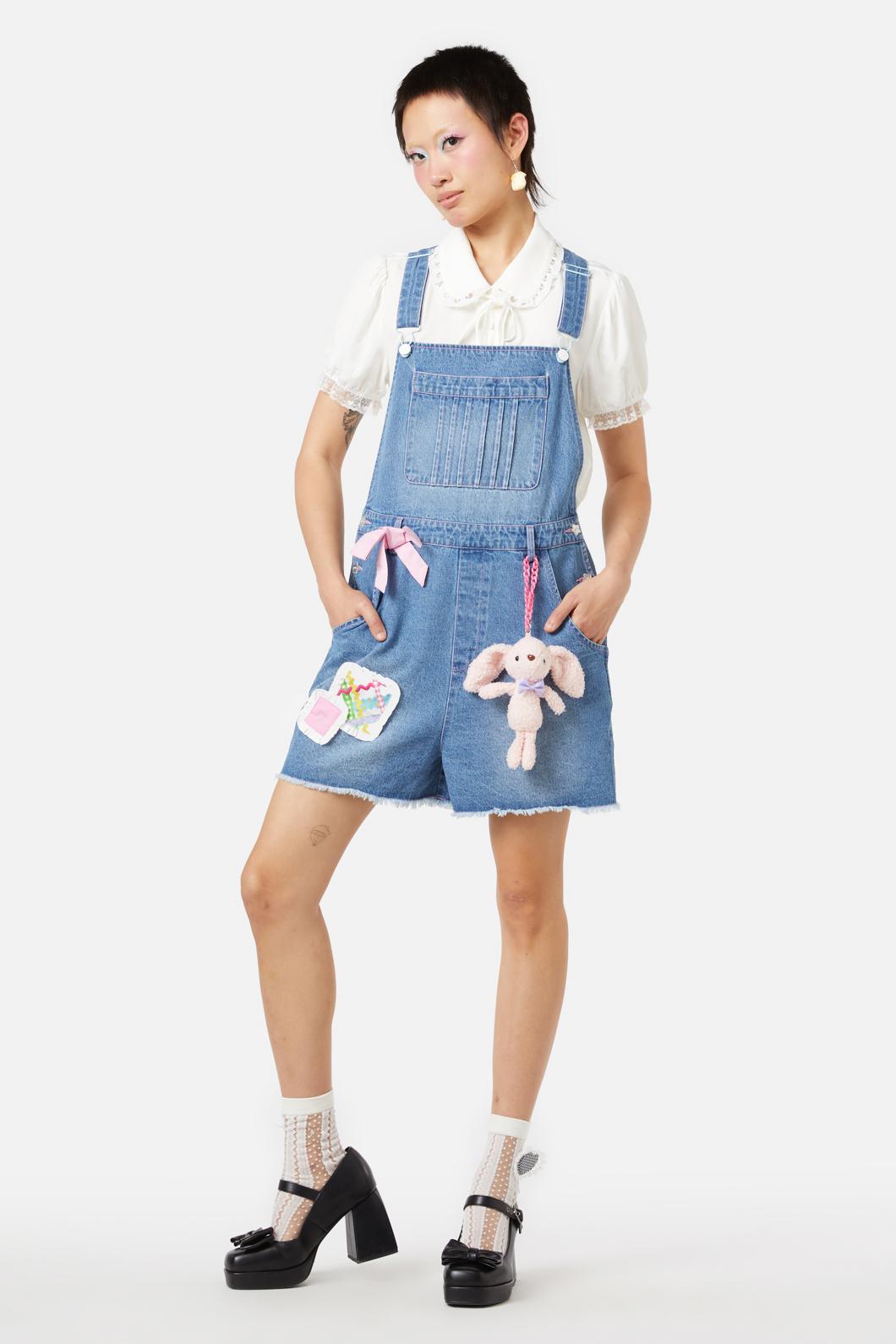 Dangerfield - My Invitation Shorty Overall - blue