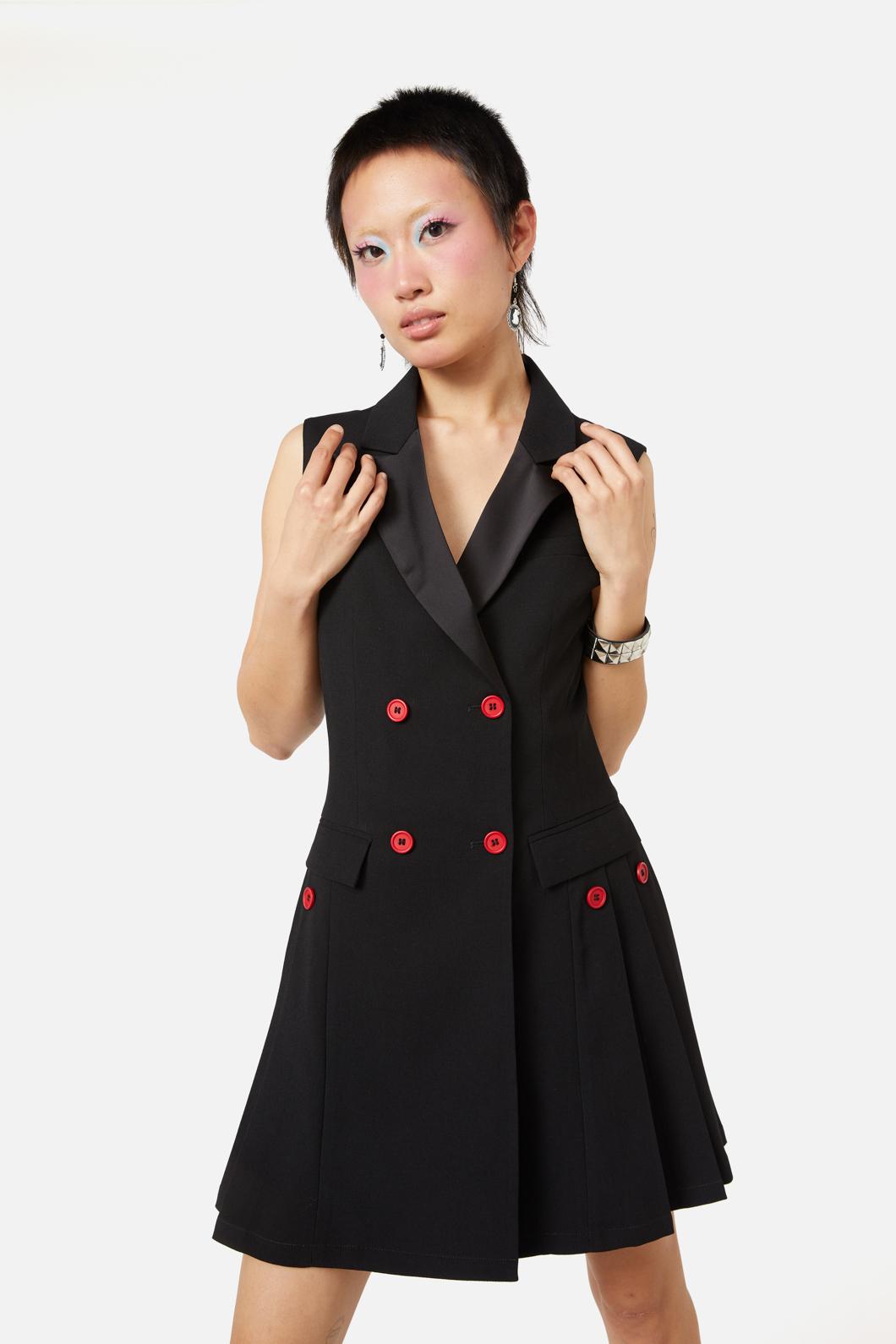 Dangerfield - Queen Of Cats Pinafore - black