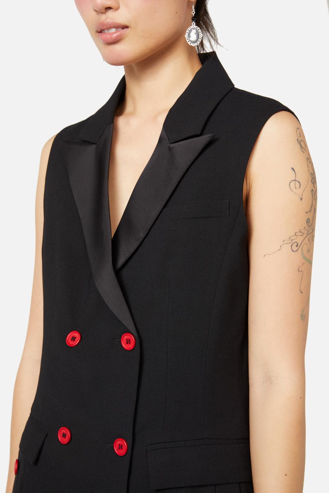 Dangerfield - Queen Of Cats Pinafore - black