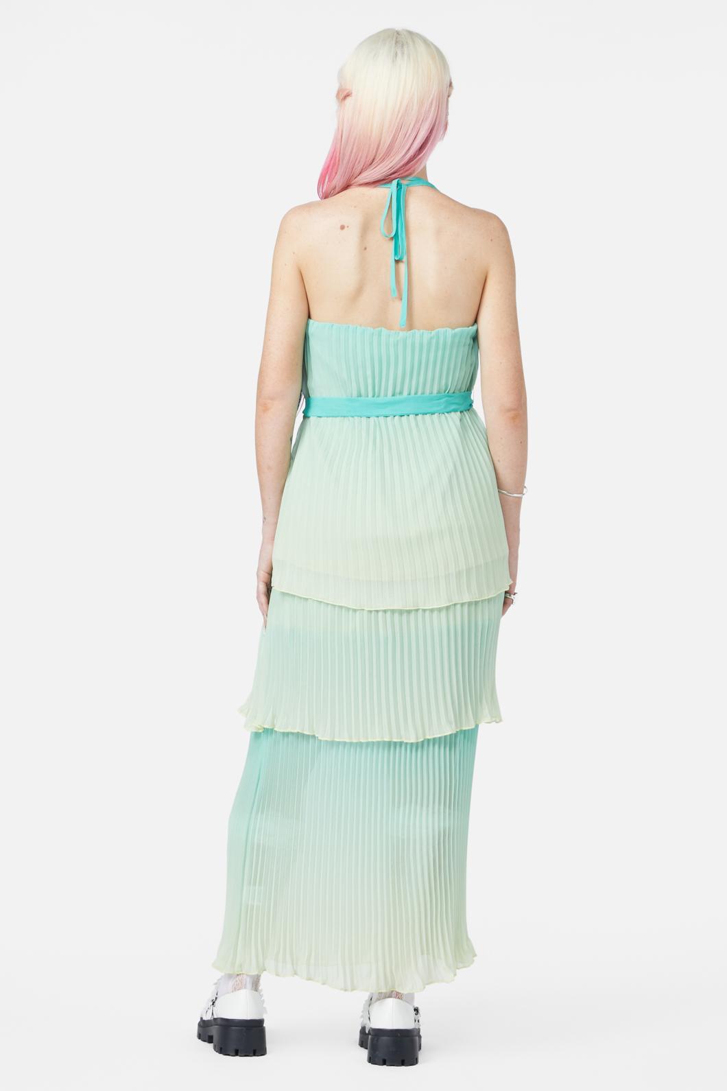 Dangerfield - Shell Halter Neck Top - teal