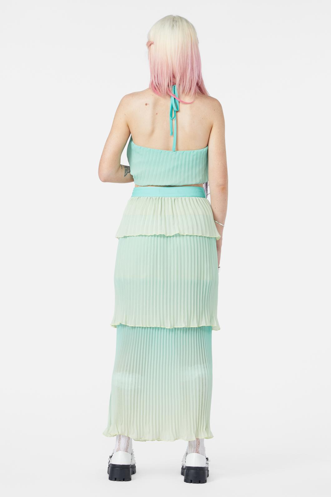 Dangerfield - Shell Tier Skirt - teal