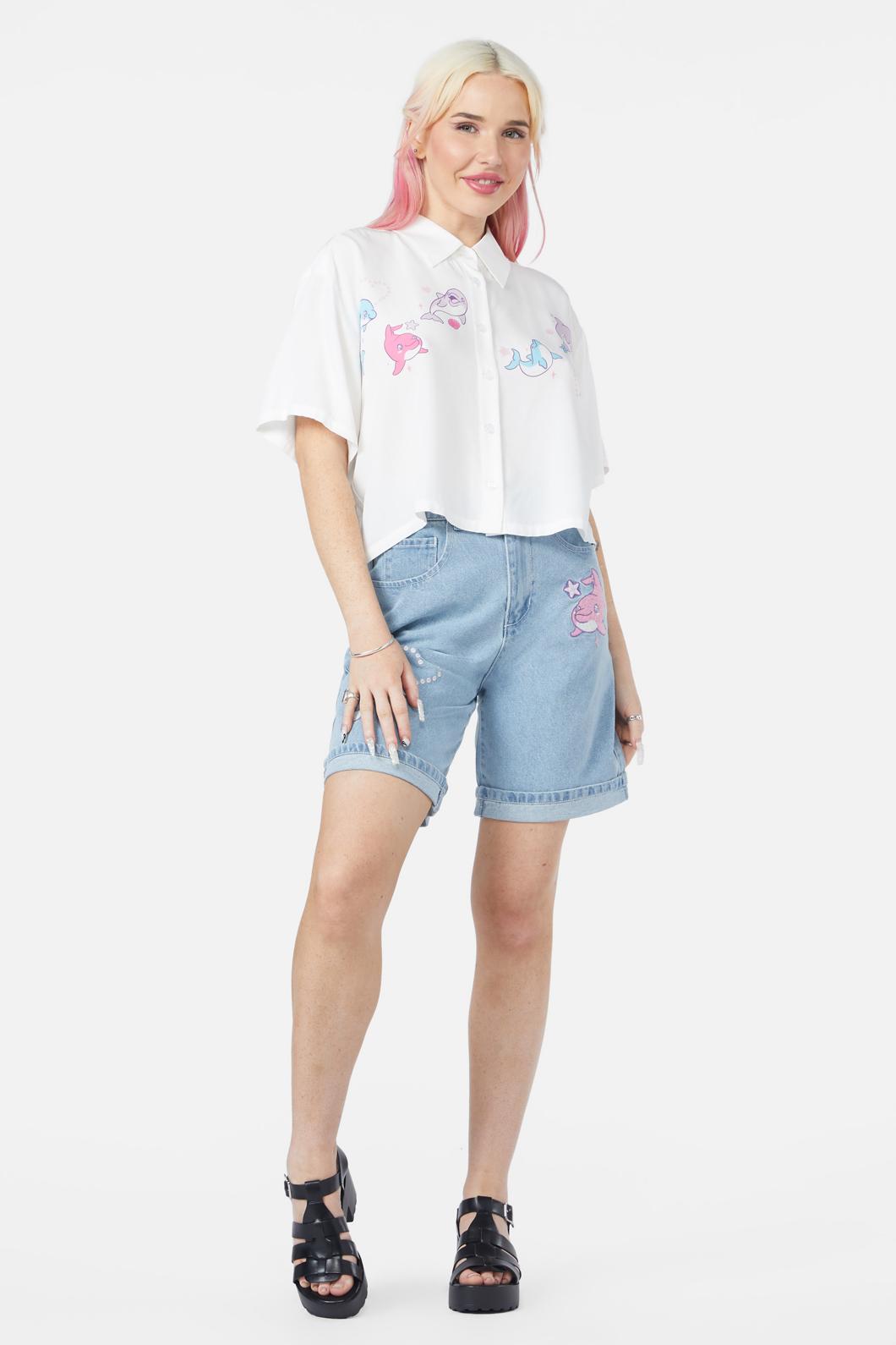 Dangerfield - Fin-Tastic Blouse - cream