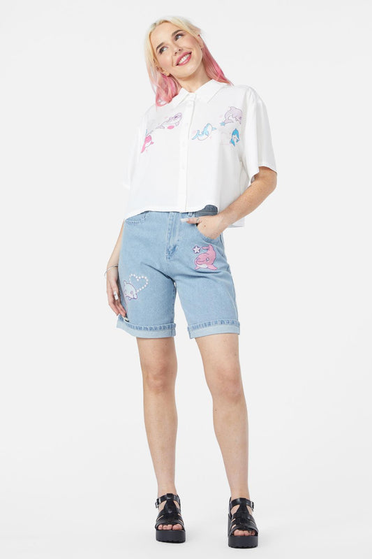 Dangerfield - Fin-Tastic Blouse - cream