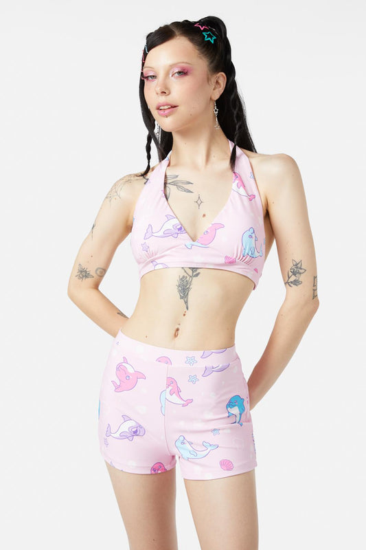 Dangerfield - Dolphin Pod Swim Bottom - pink