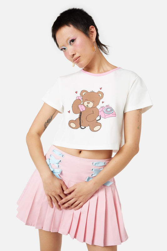 Dangerfield - Teddy Bear Heart Tee - white