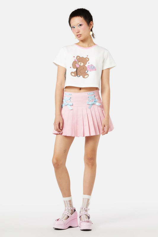 Dangerfield - Teddy Bear Heart Tee - white