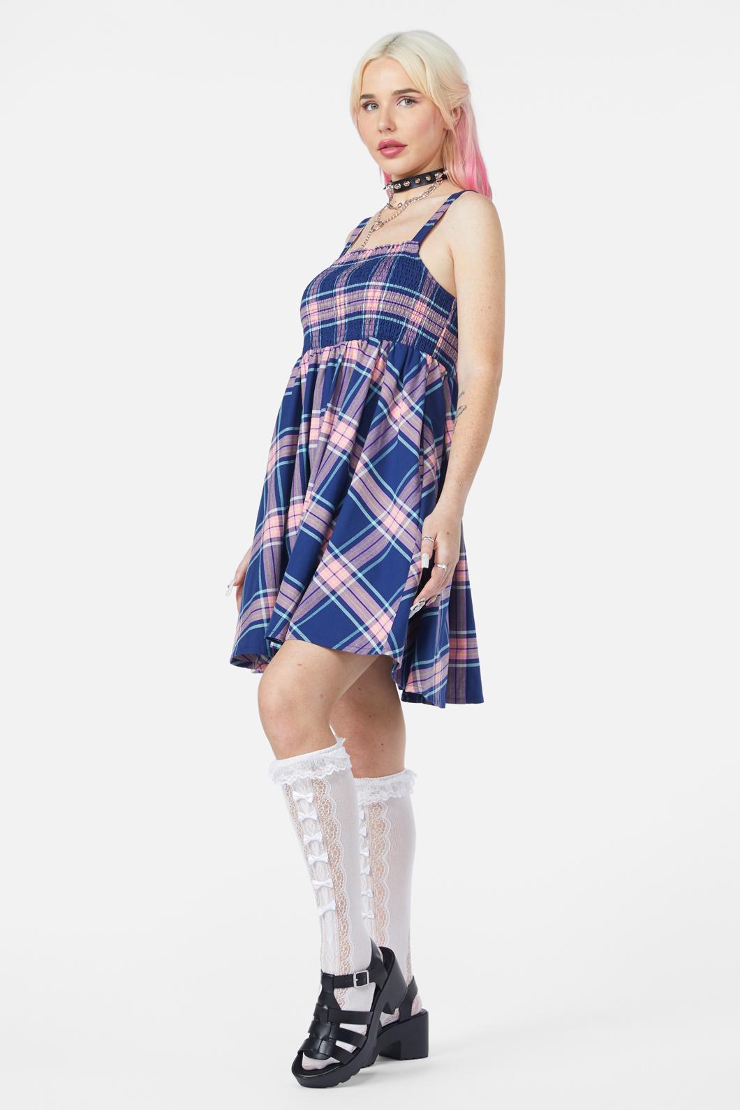 Dangerfield - Sandbank Tartan Dress - multi