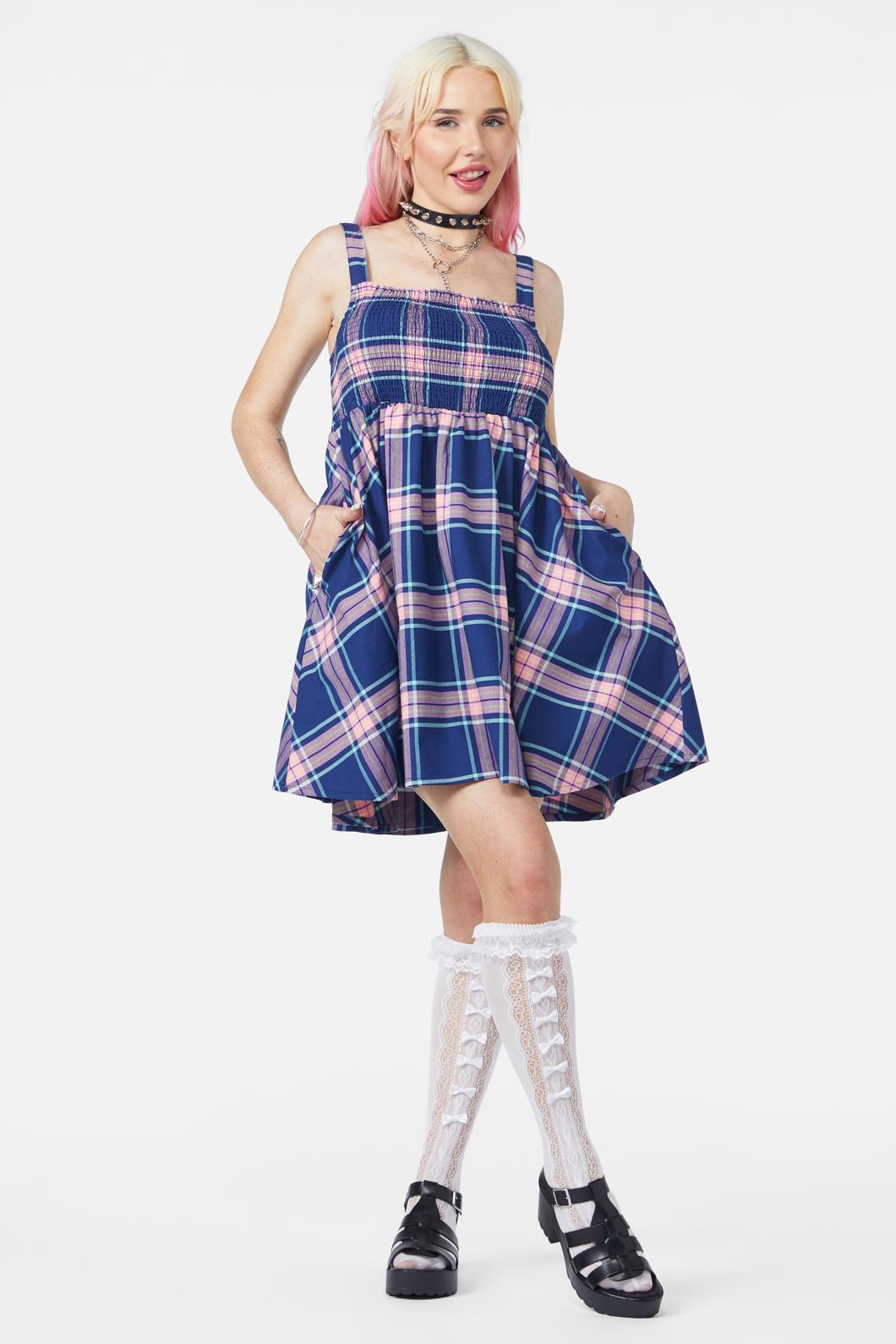 Dangerfield - Sandbank Tartan Dress - multi