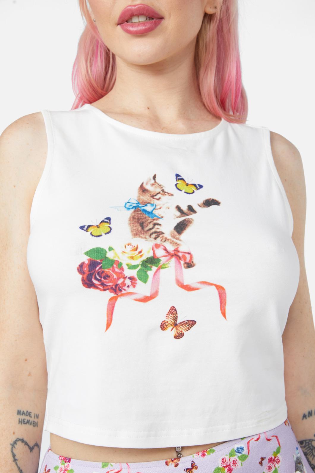 Dangerfield - Rose Garden Tank - cream