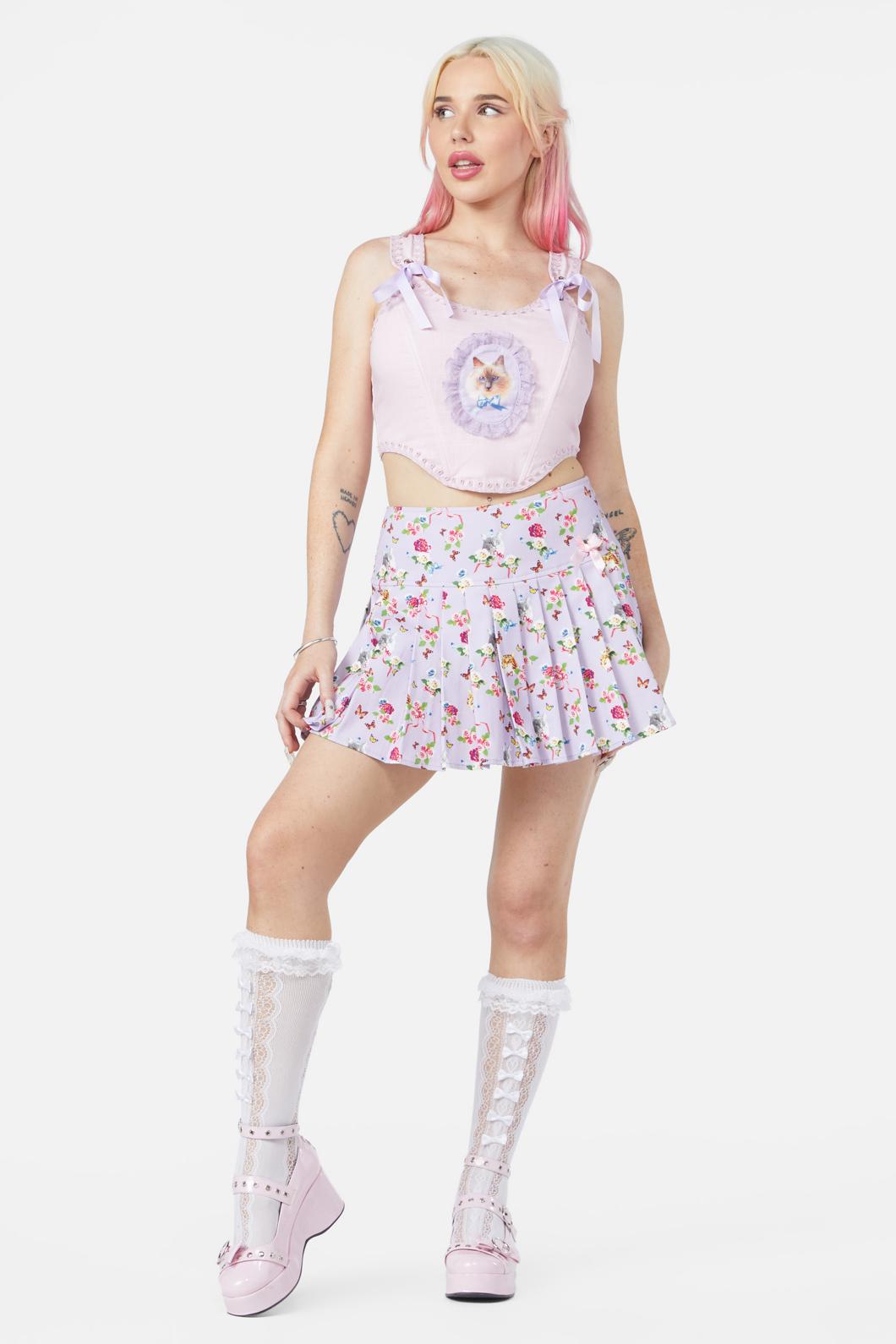 Dangerfield - Kitsch Kitty Corset Top - pink