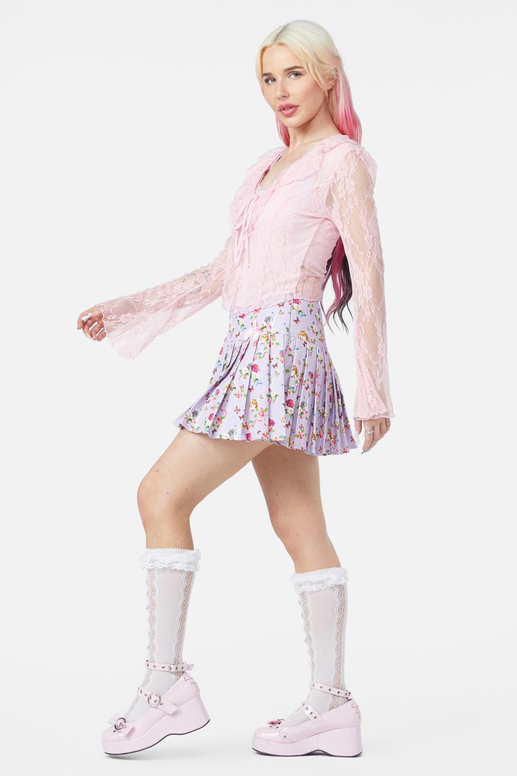 Dangerfield - Cat Napping Top - pink