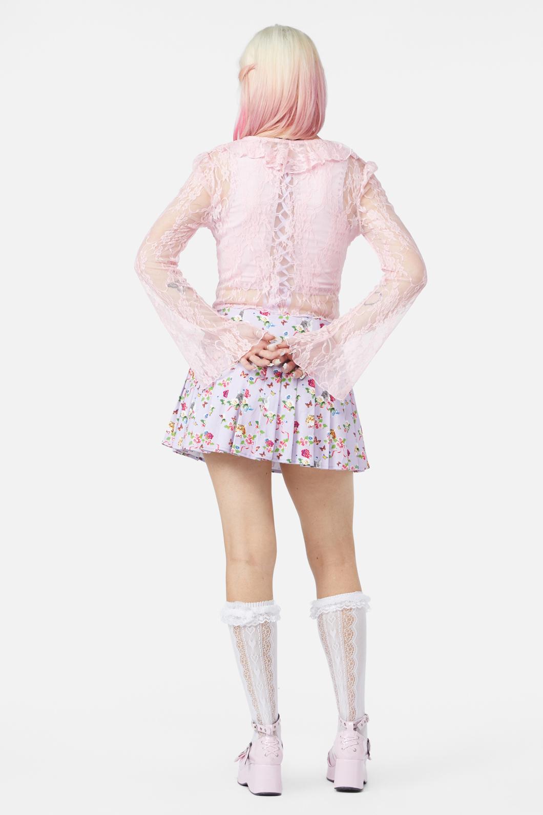 Dangerfield - Cat Napping Top - pink