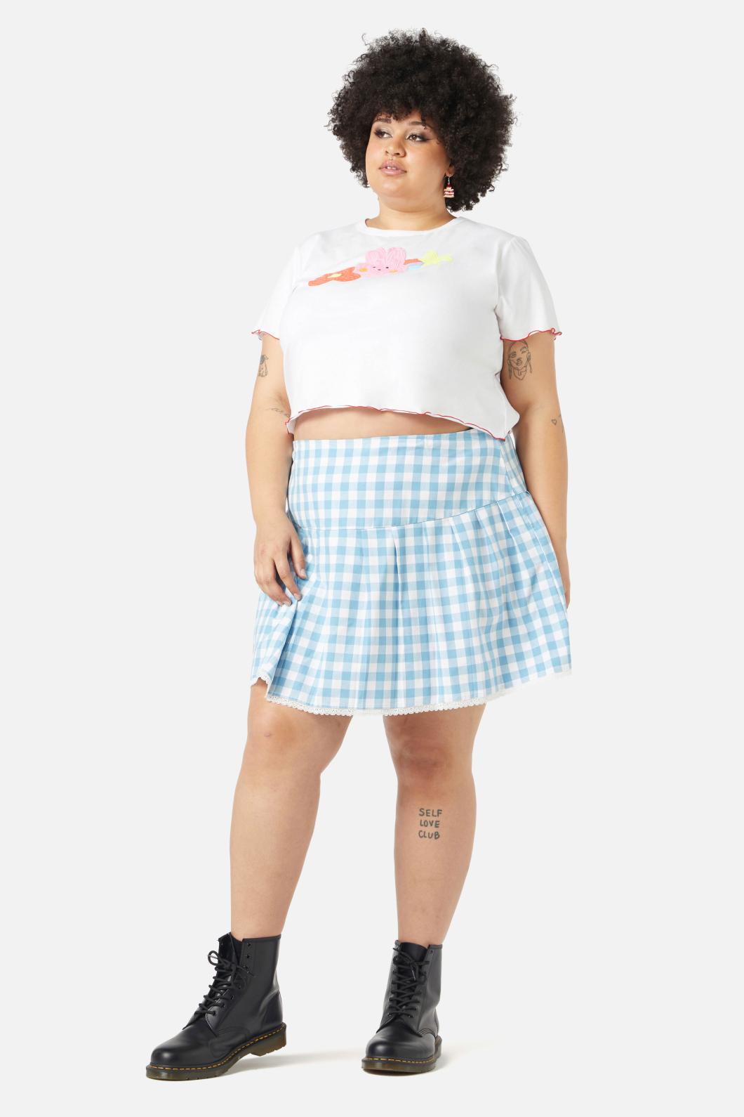 Dangerfield - Curve Electric Bunny Tee - white