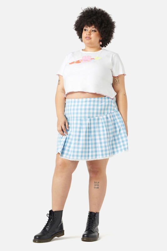 Dangerfield - Curve Electric Bunny Tee - white