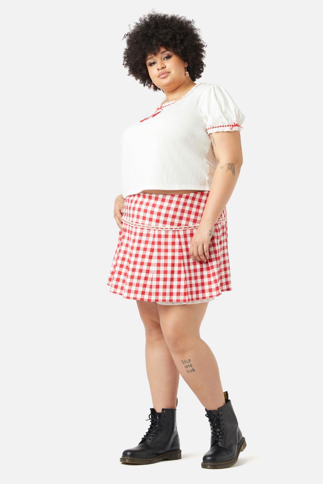 Dangerfield - Curve Wicker Waffle Top - cream