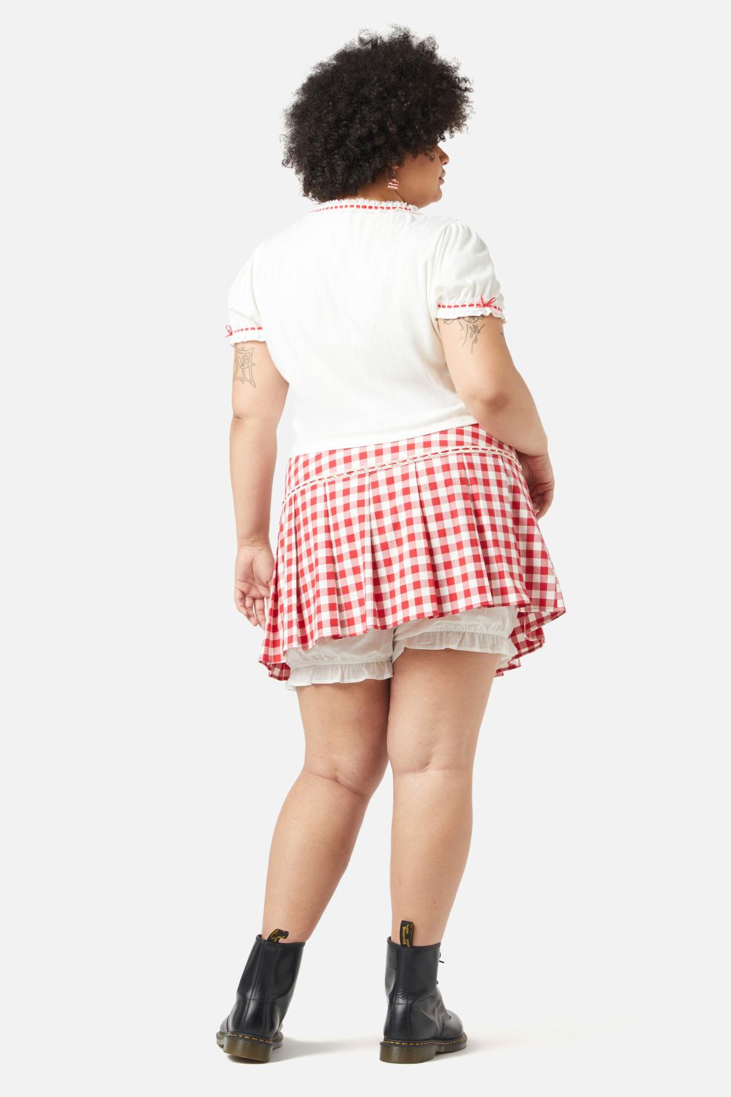 Dangerfield - Curve Wicker Waffle Top - cream