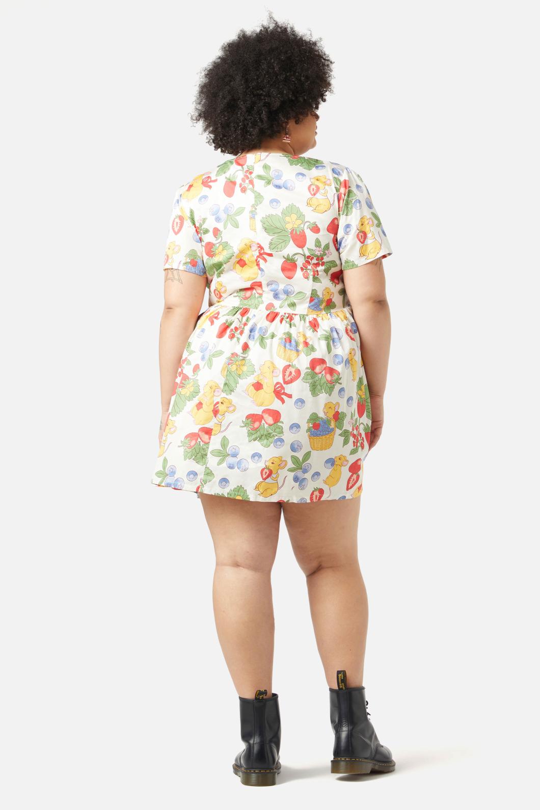 Dangerfield - Curve Hamper Printed Dress - multi