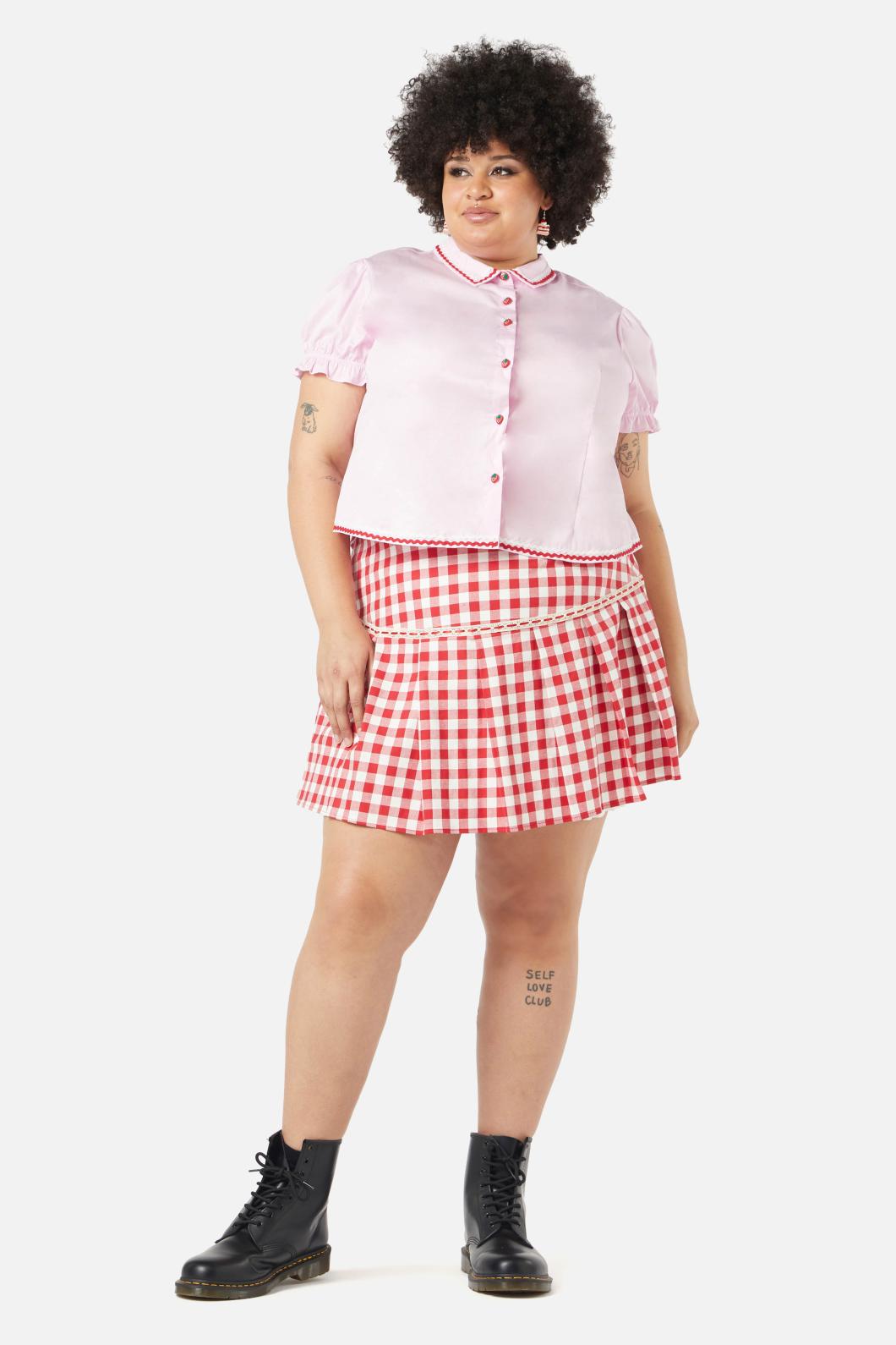 Dangerfield - Curve Milkshake Blouse - pink