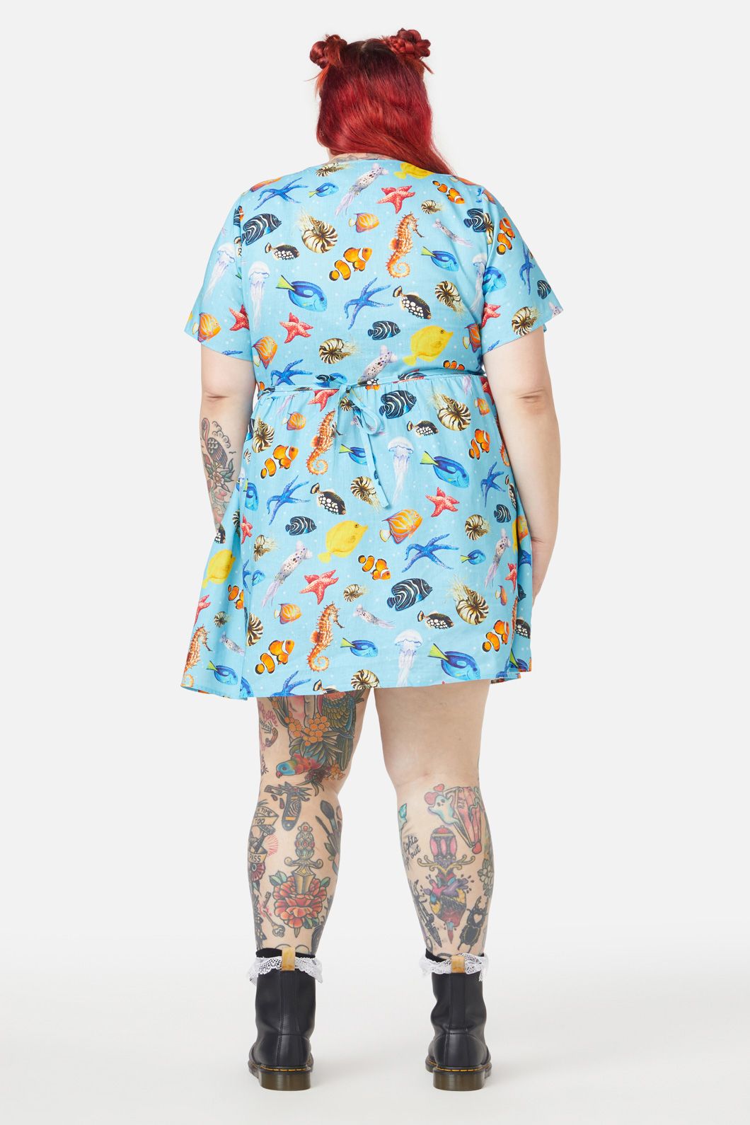 Dangerfield - Curve Oceanic Dress - blue