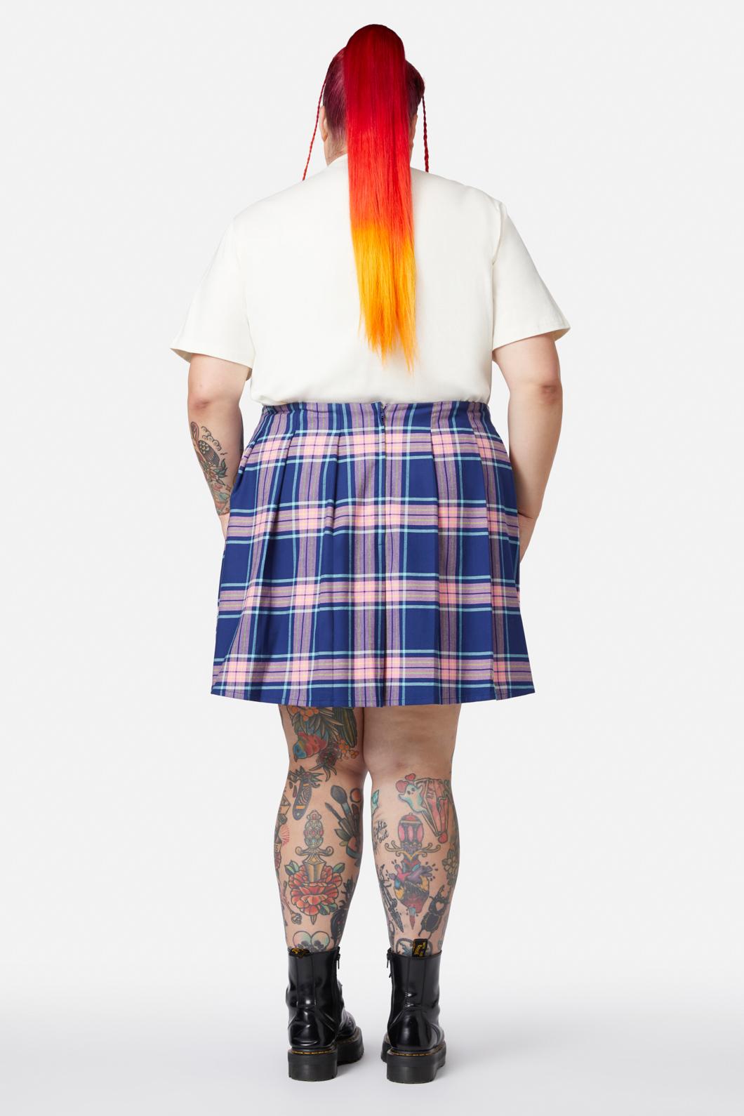 Dangerfield - Curve Sandbank Tartan Skirt - multi